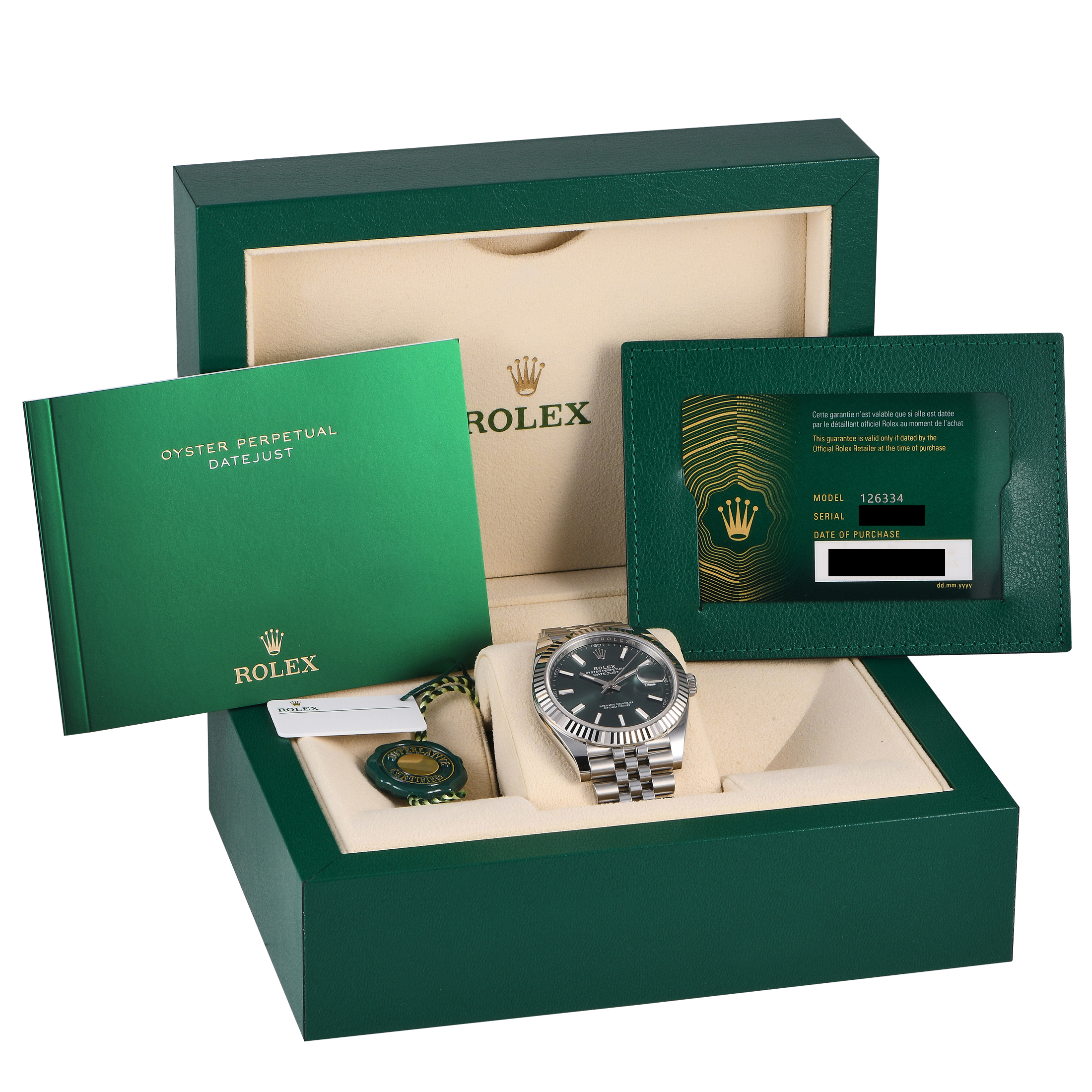 Rolex Datejust 41 Mint Jubilee Watch 126334