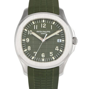 Patek Philippe Aquanaut White Gold Green Dial Watch 5168G-010