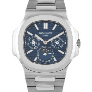 Patek Philippe Nautilus Perpetual Calendar White Gold Blue Dial Watch 5740/1G-001