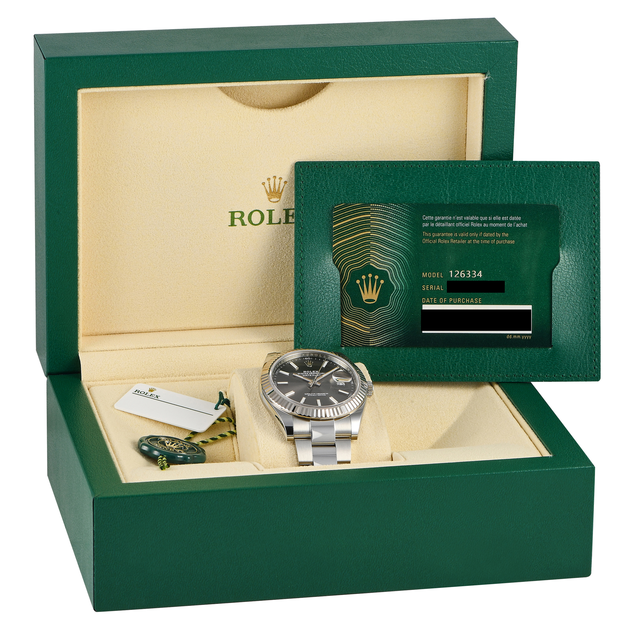 Rolex Datejust 41 Slate Dial Watch 126334