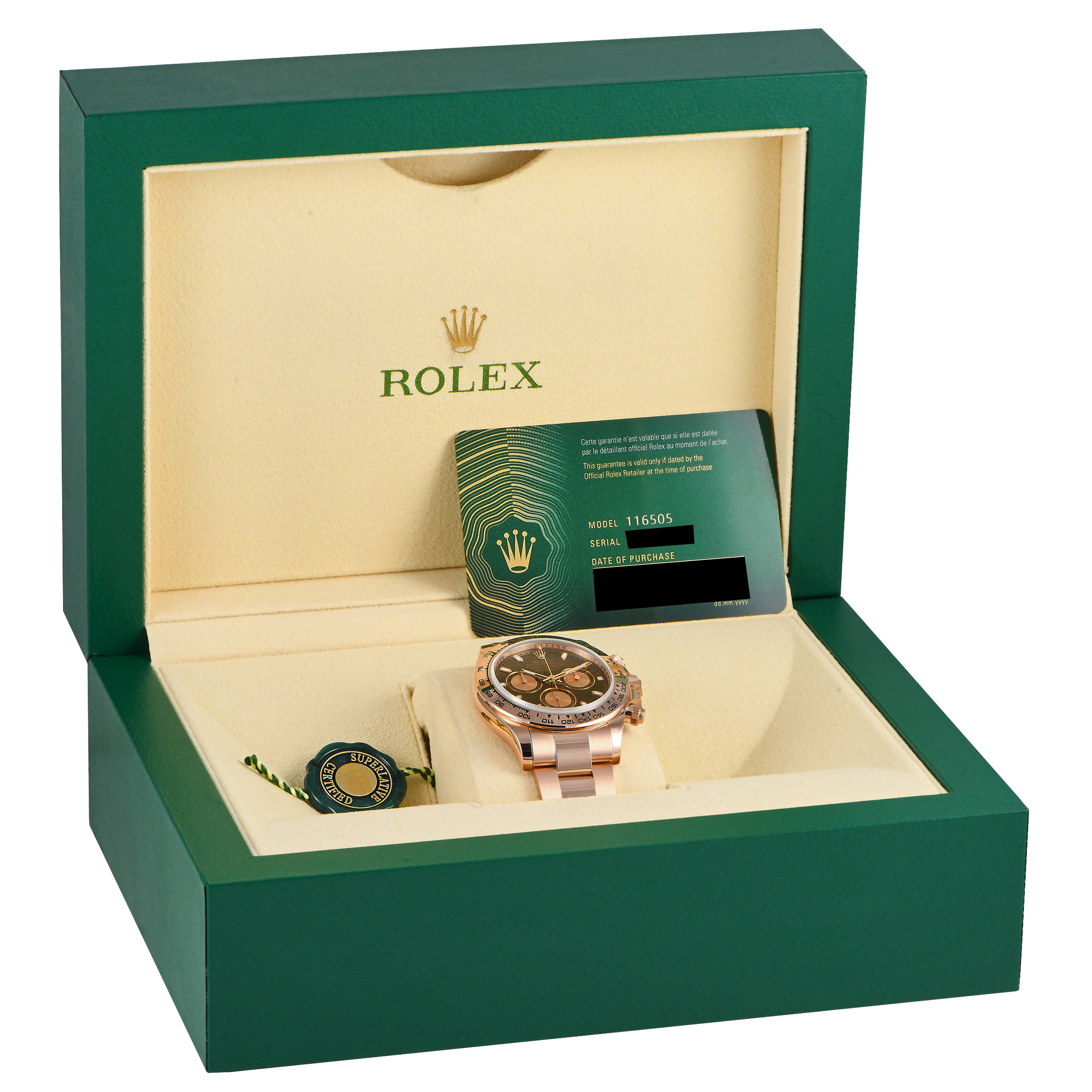 Rolex Daytona Black Dial Watch 116505