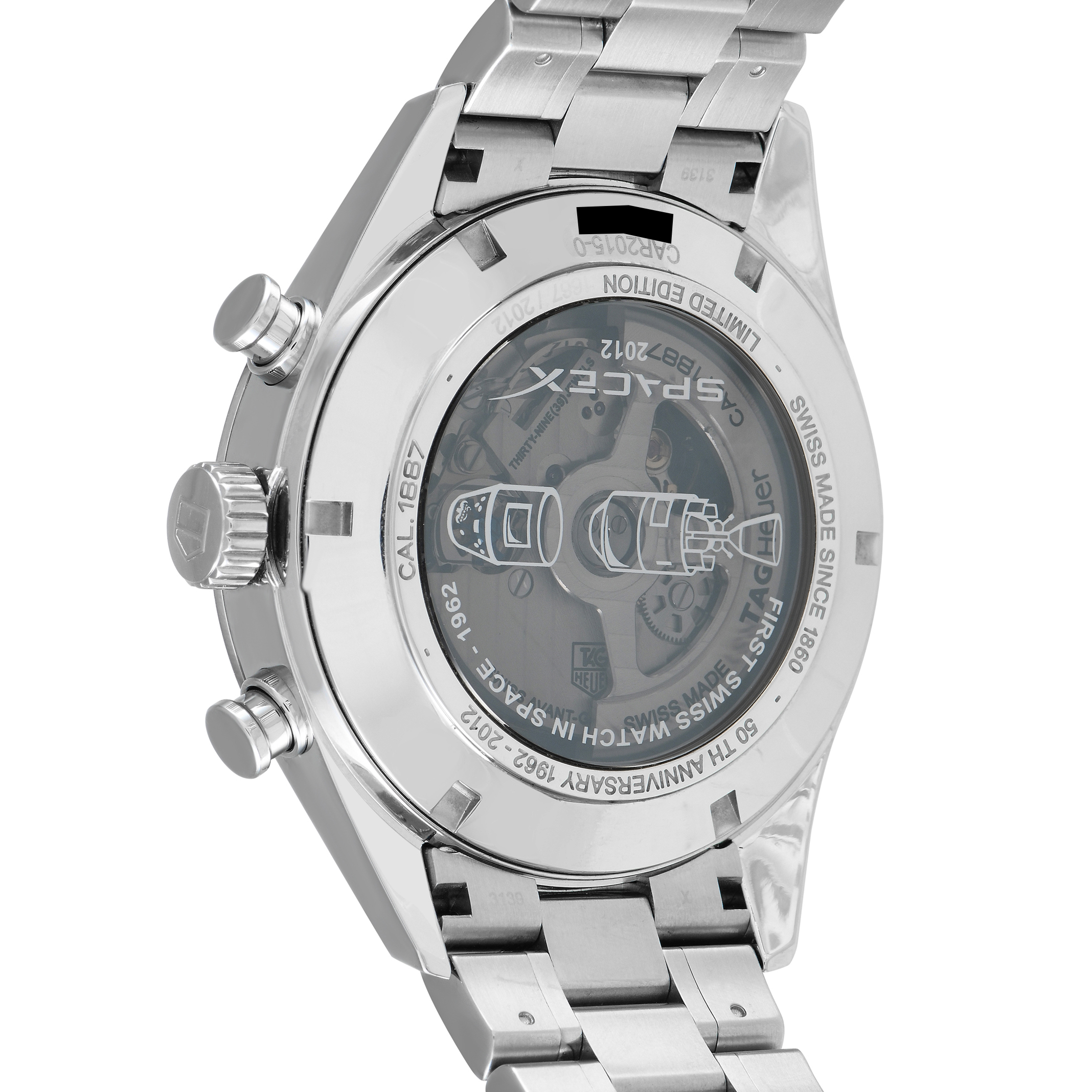 Tag Heuer Carrera SpaceX Chronograph Limited Edition Watch CAR2015.BA0796