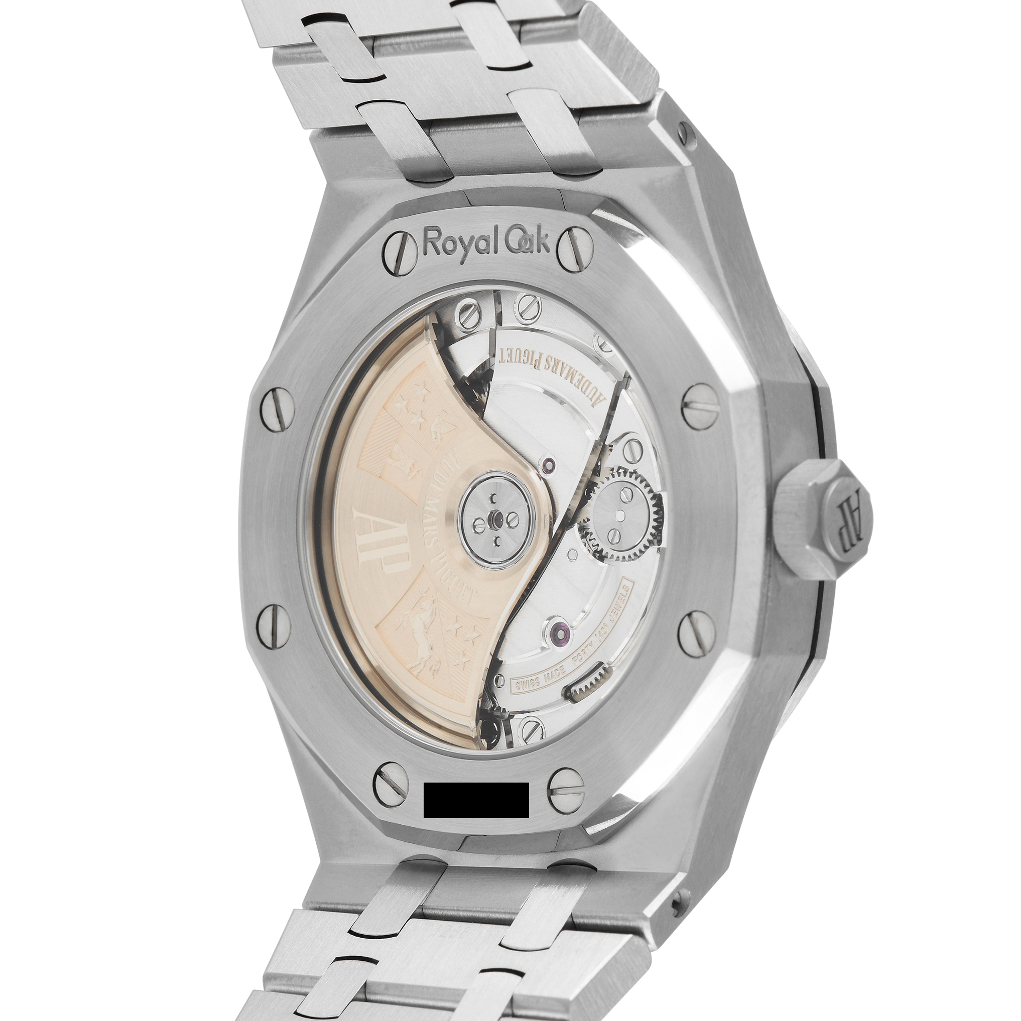 Audemars Piguet Royal Oak Diamond Bezel Gray Dial Automatic Watch 15451ST.ZZ.1256ST.02