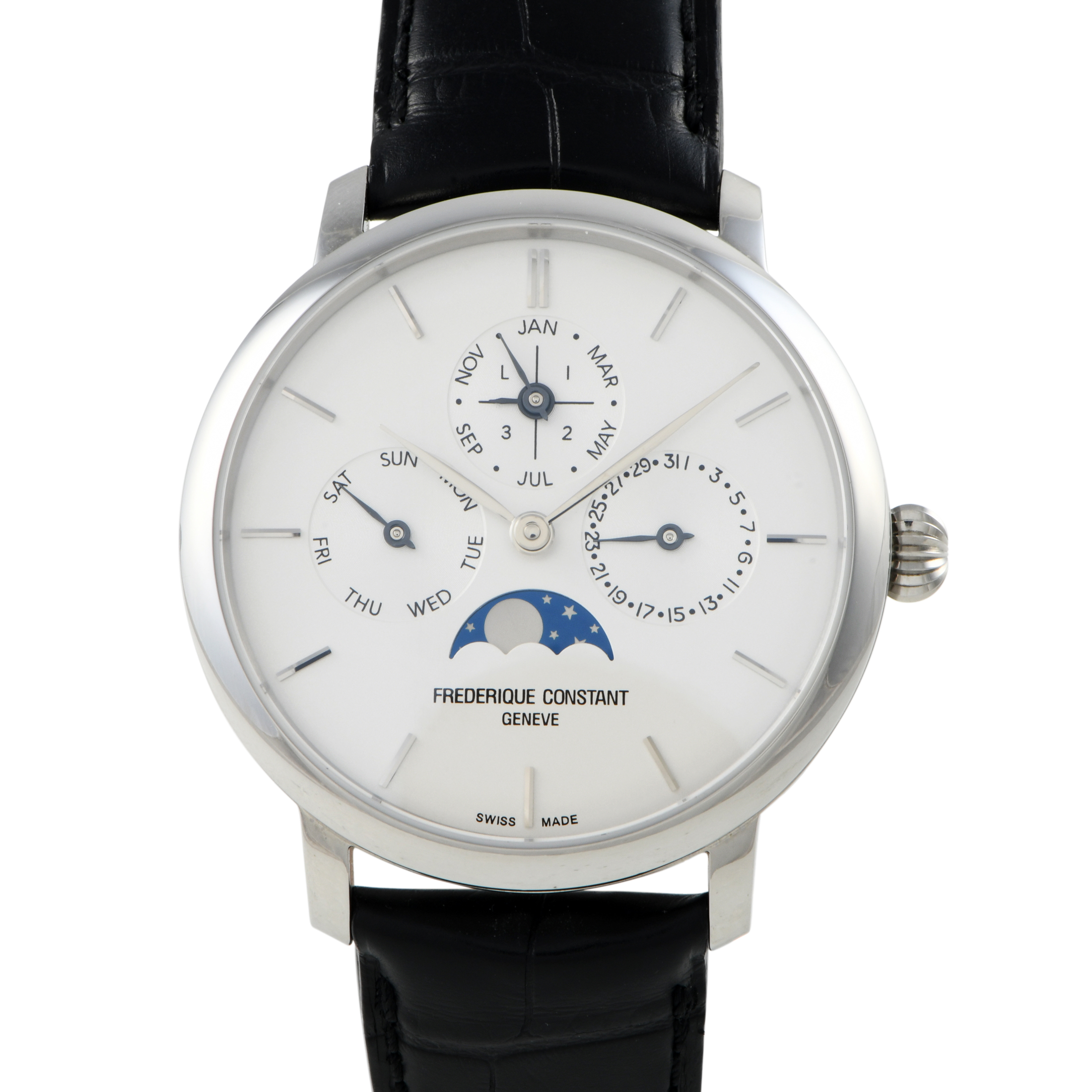 Frederique Constant Slimline Perpetual Moonphase Watch FC-775S4S6