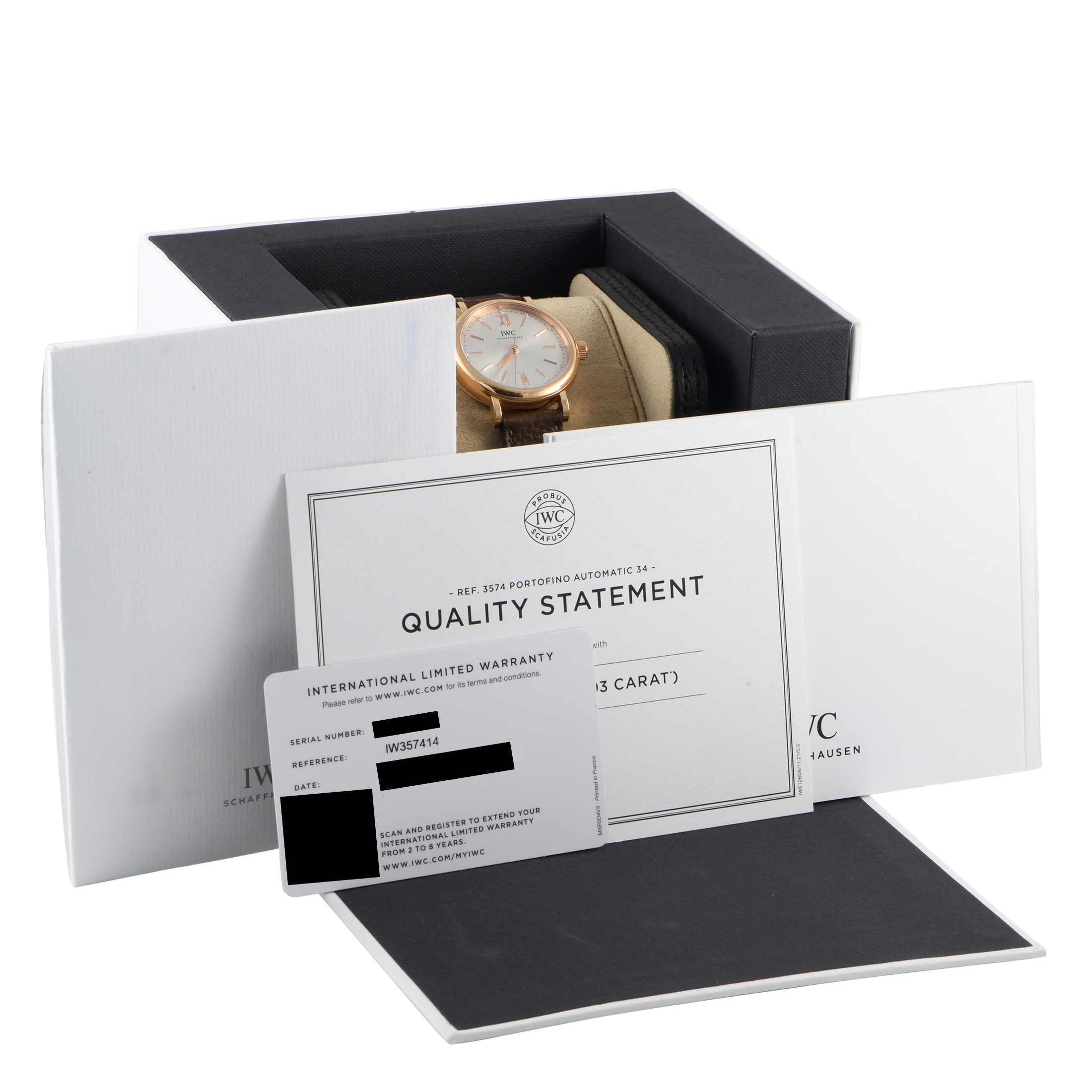 IWC Portofino Automatic 34 Rose Gold Watch IW357414