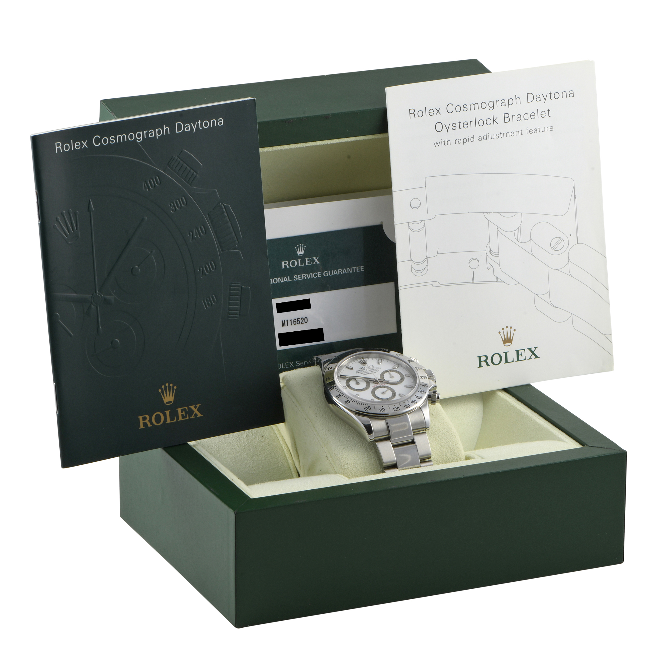 Rolex Daytona White Dial Watch 116520