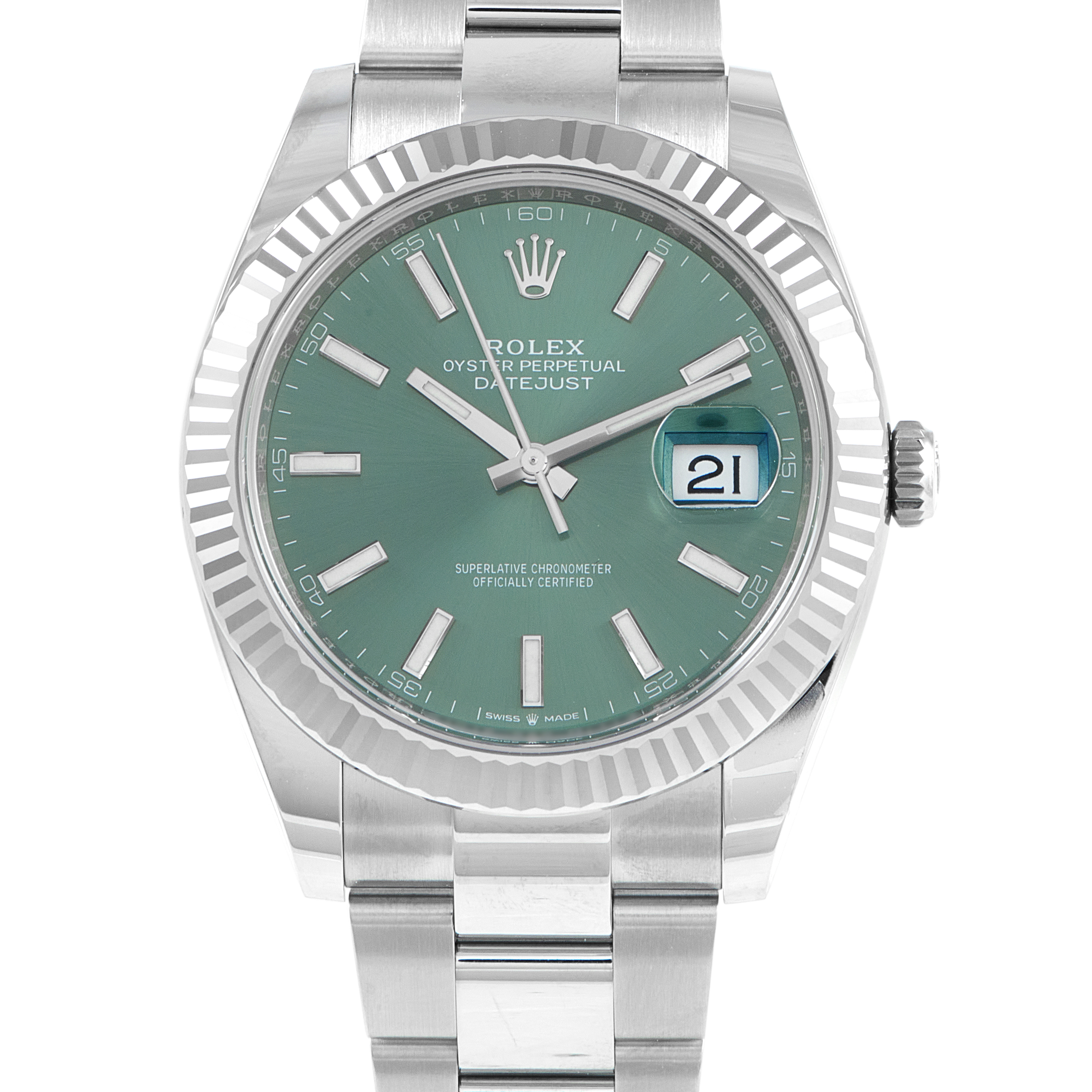 Rolex Datejust 41 Mint Green Dial Watch 126334