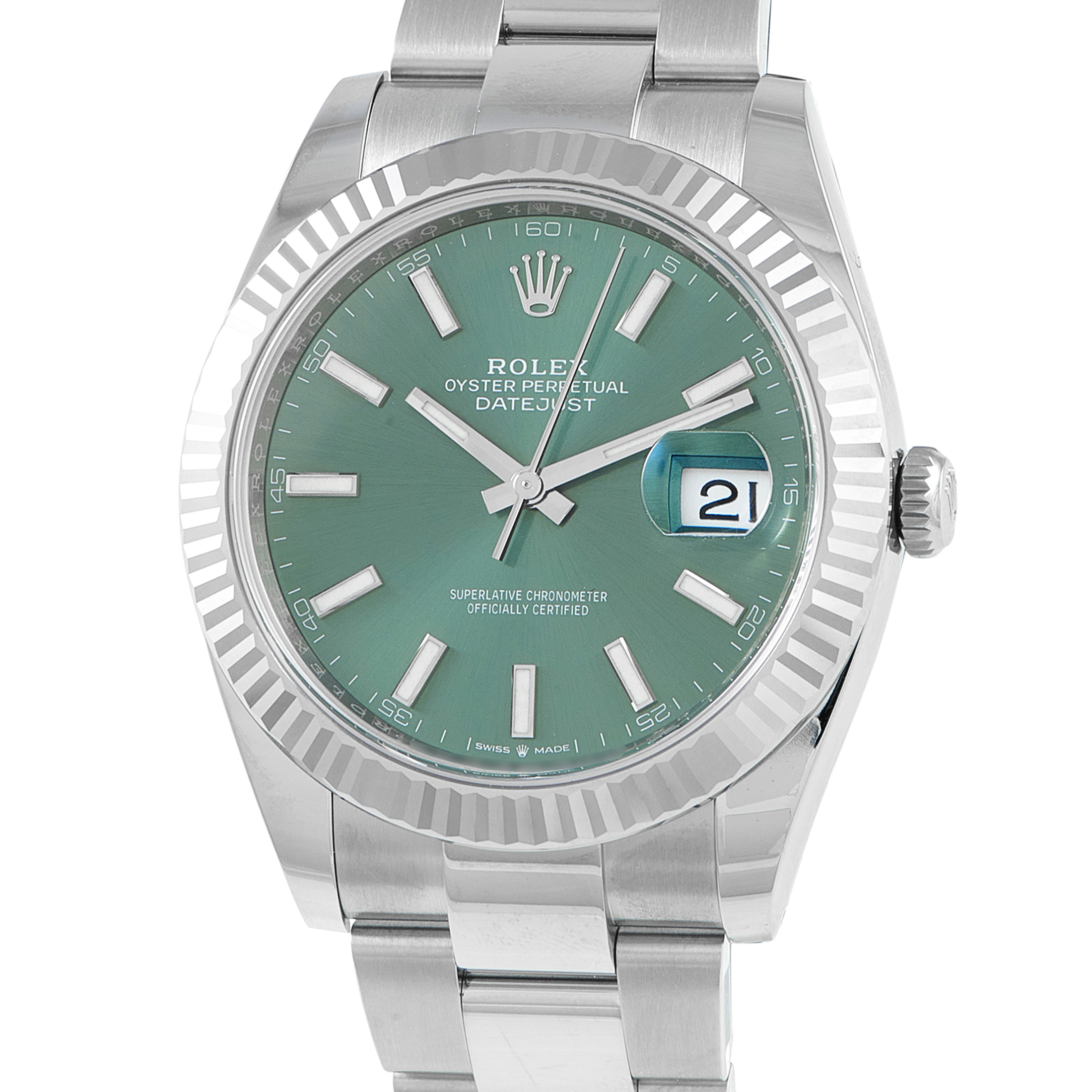 Rolex Datejust 41 Mint Green Dial Watch 126334