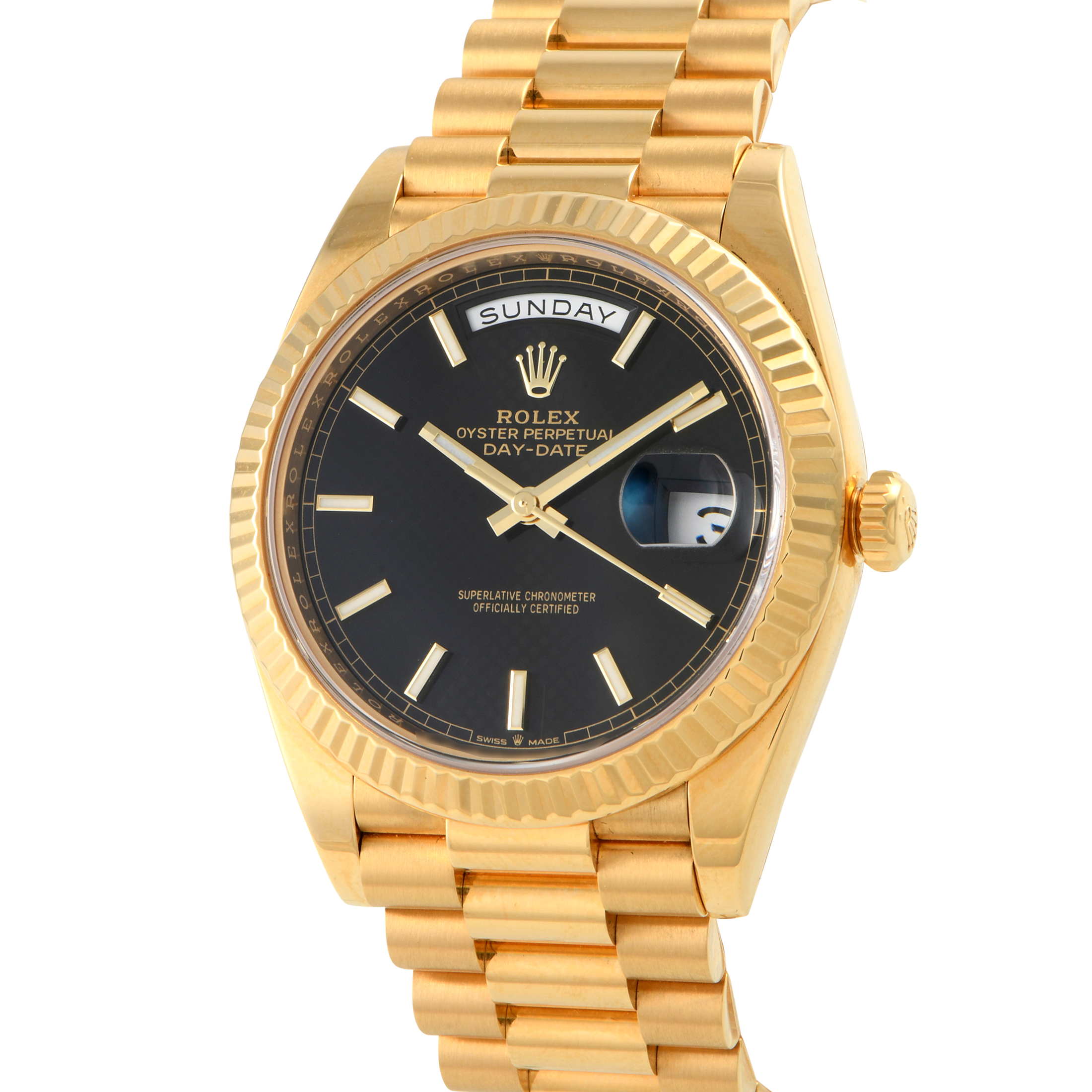 Rolex Day-Date 40 Black Dial Watch 228238