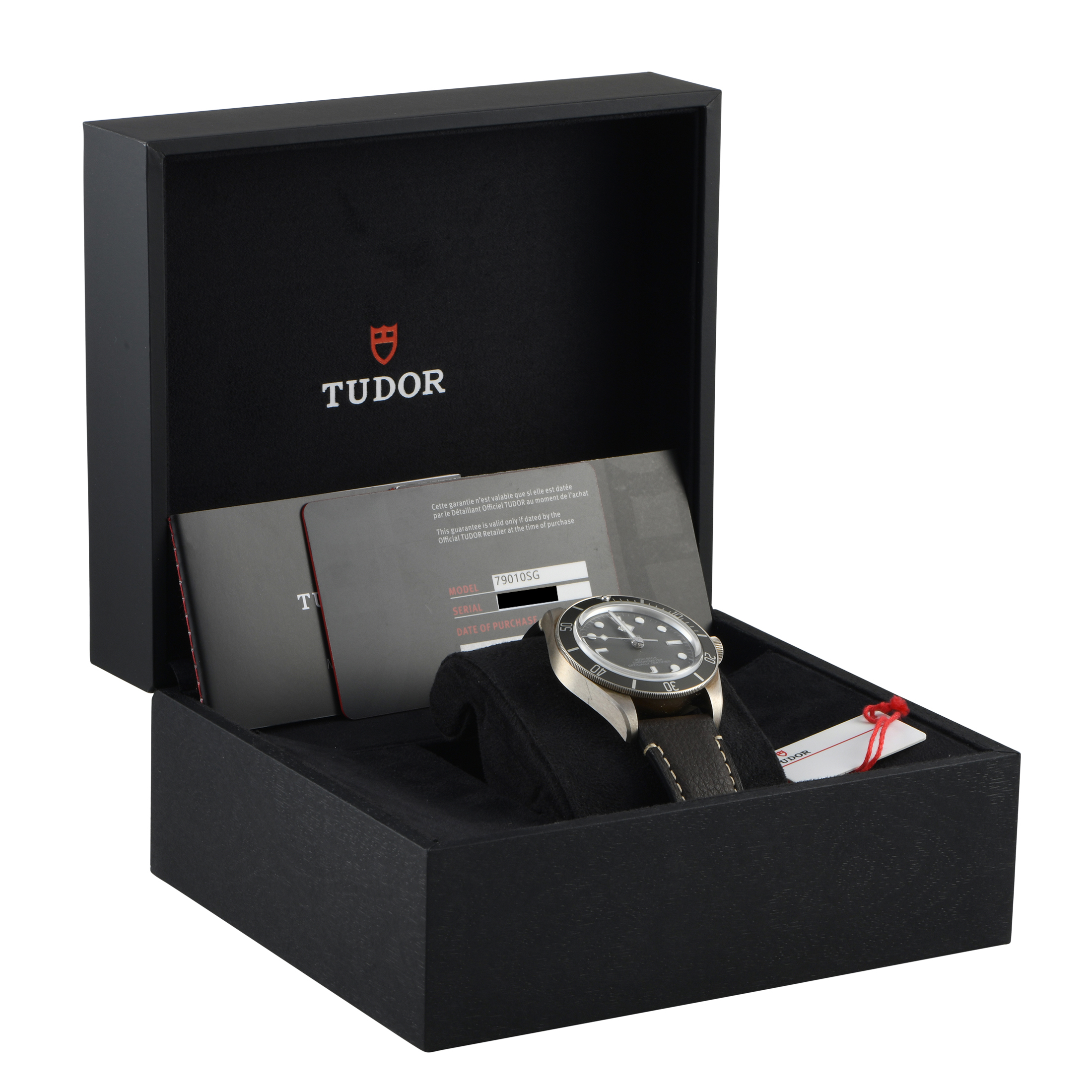 Tudor Black Bay 58 Silver on Leather Men's Watch 79010SG