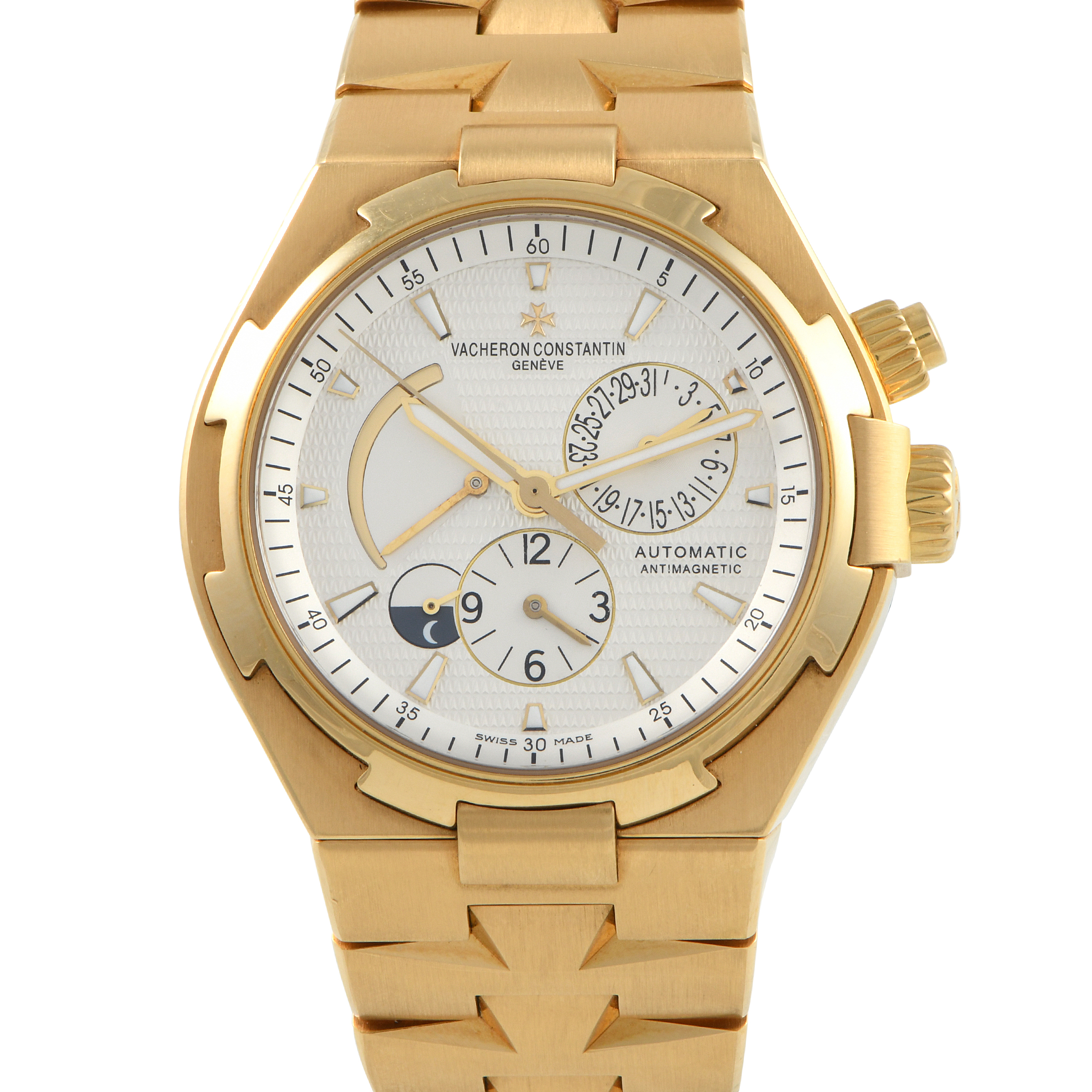 Vacheron Constantin Overseas Dual Time Zone Yellow Gold Watch 47450/B01J-9228