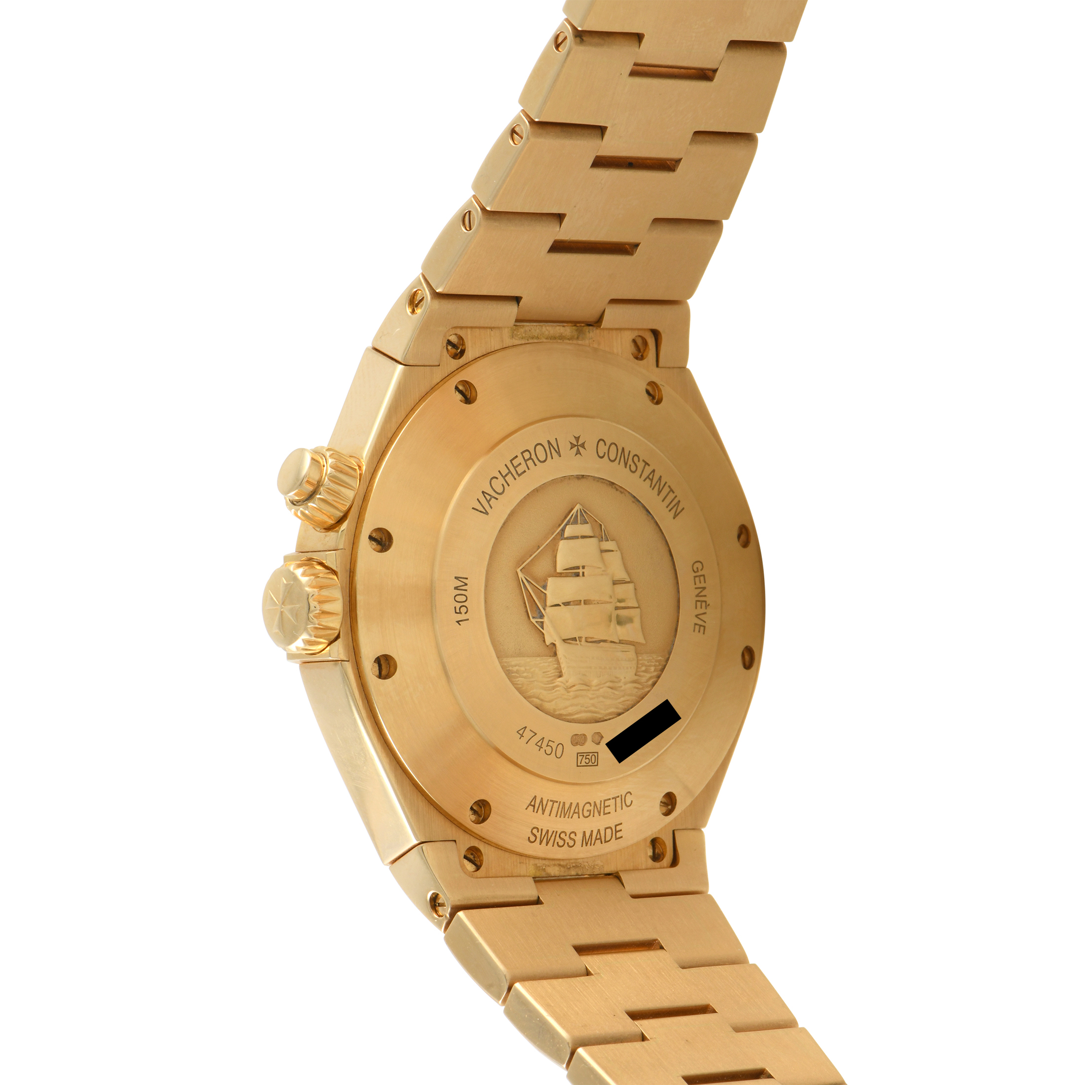 Vacheron Constantin Overseas Dual Time Zone Yellow Gold Watch 47450/B01J-9228