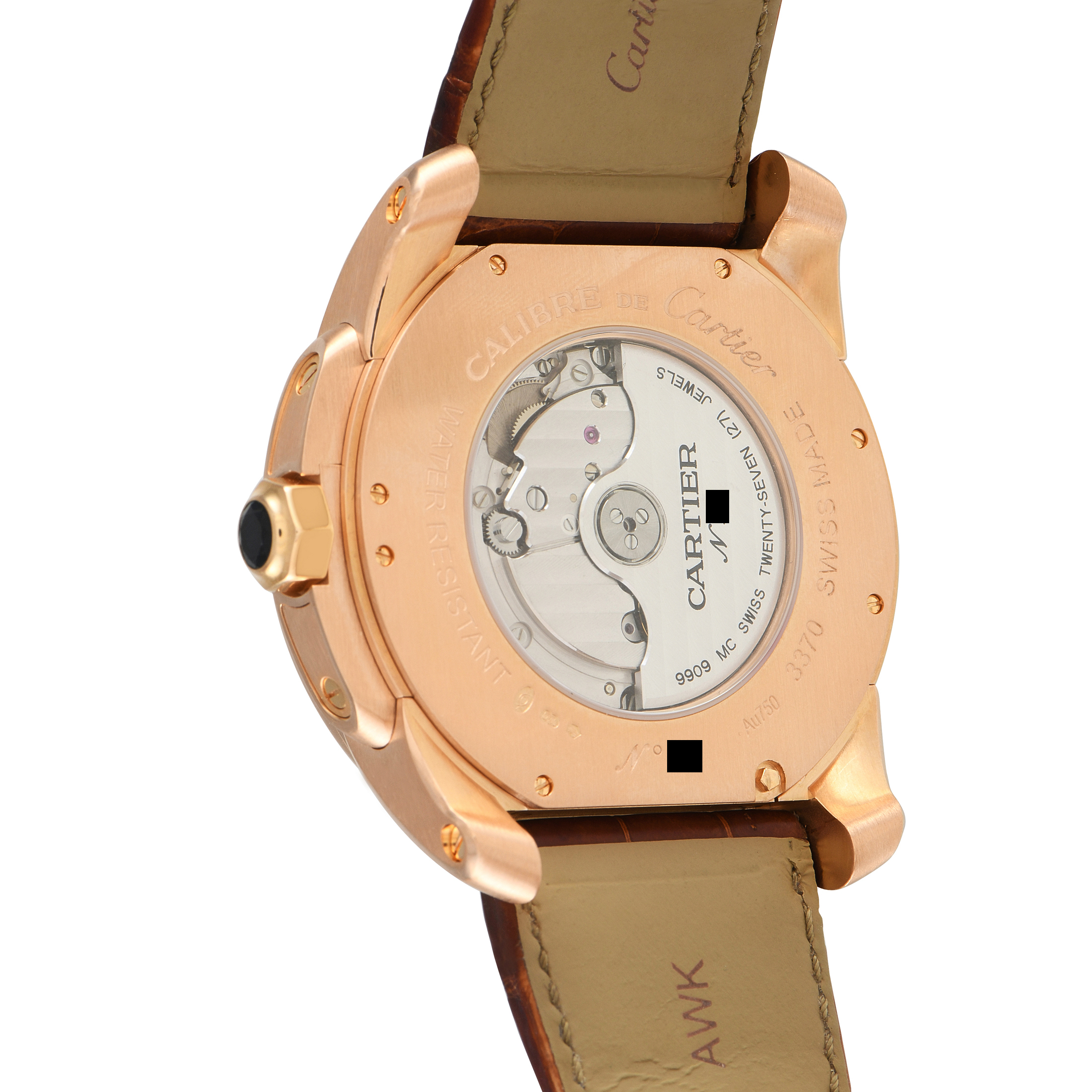 Cartier Calibre de Cartier Multiple Time Zone Rose Gold Watch W7100025