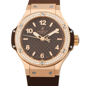 Hublot Big Bang 38 Cappuccino Diamond Bezel Rose Gold Watch 361.PC.3380.RC.1104