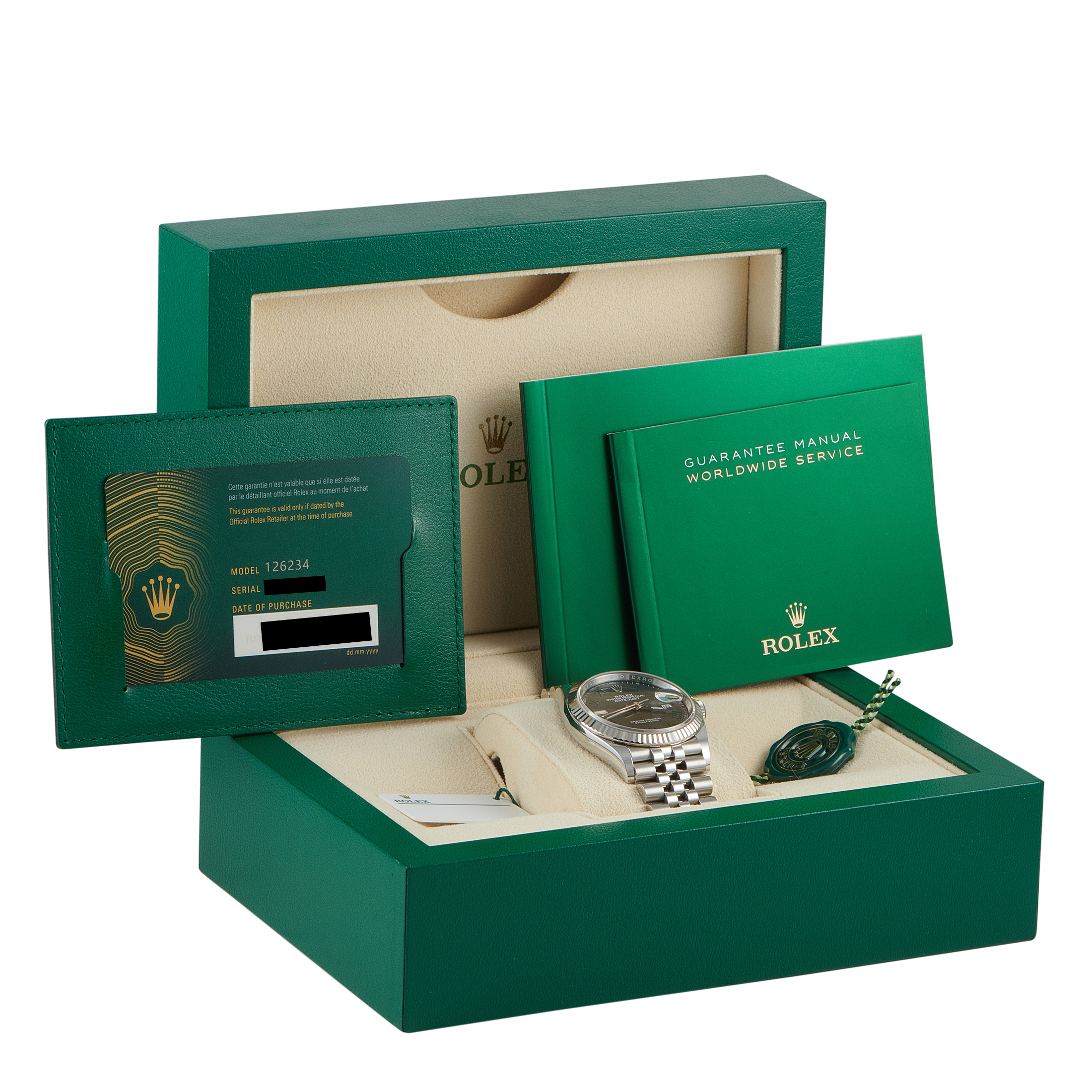 Rolex Datejust 36 Slate Dial Watch 126234