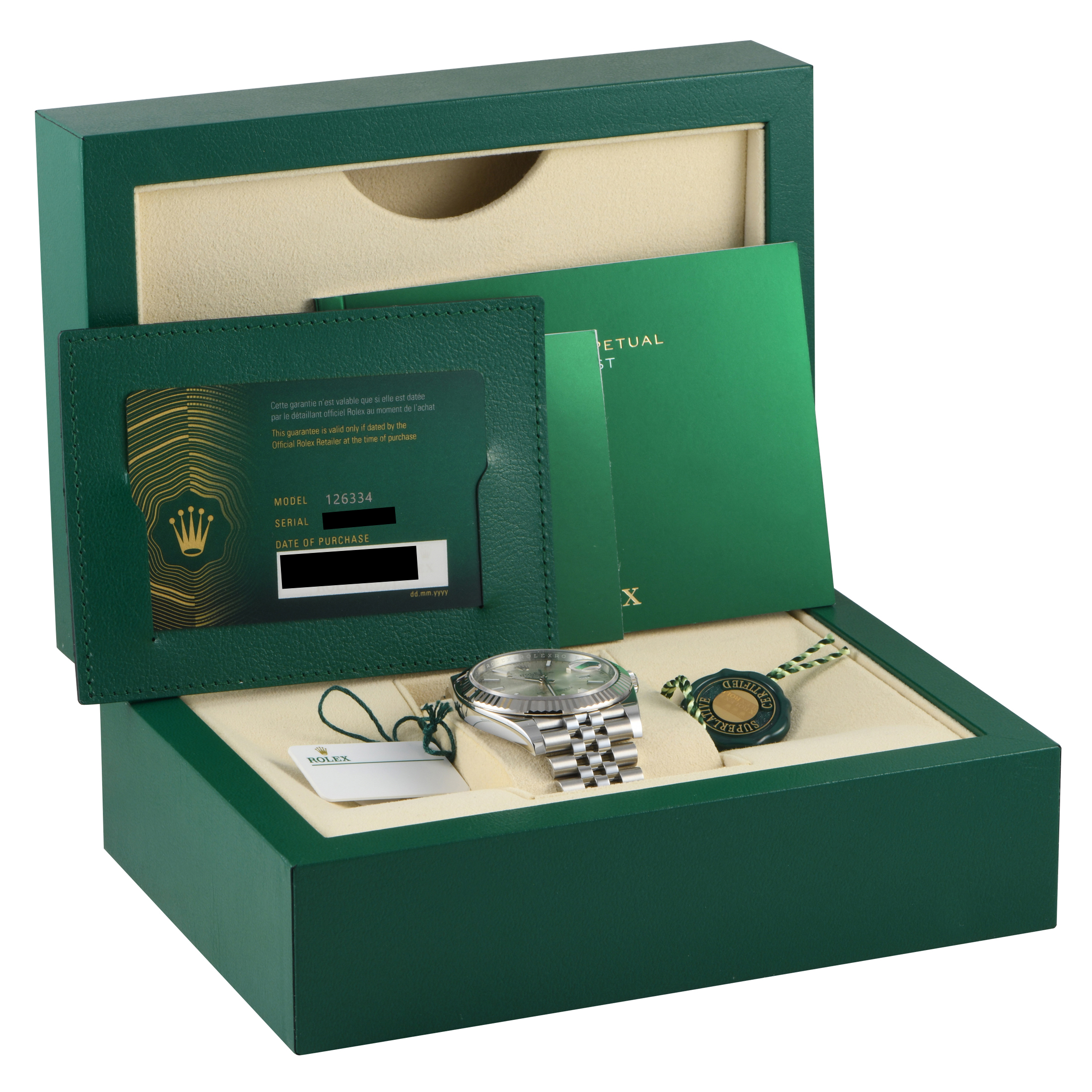 Rolex Datejust 41 Silver Dial Watch 126334