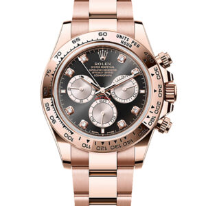 Rolex Daytona Black Diamond Dial Everose Gold Oyster Watch 126505