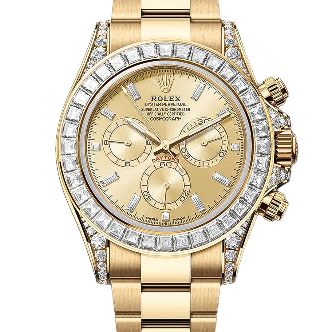Rolex Daytona Golden Diamond Dial Yellow Gold Watch 126598TBR