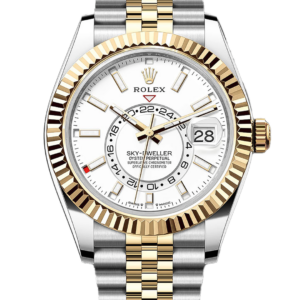 Rolex Sky-Dweller White Dial Two-Tone Jubilee Watch 336933