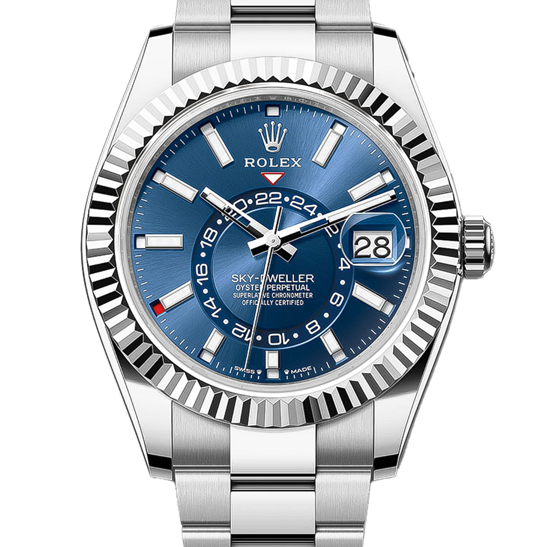 Rolex Sky-Dweller Blue Dial Steel and White Gold Oyster Watch 336934