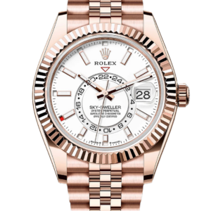 Rolex Sky-Dweller White Dial Everose Gold Jubilee Watch 336935