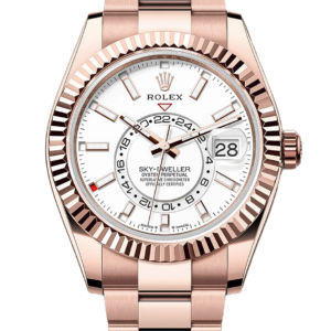 Rolex Sky-Dweller White Dial Everose Gold Oyster Watch 336935