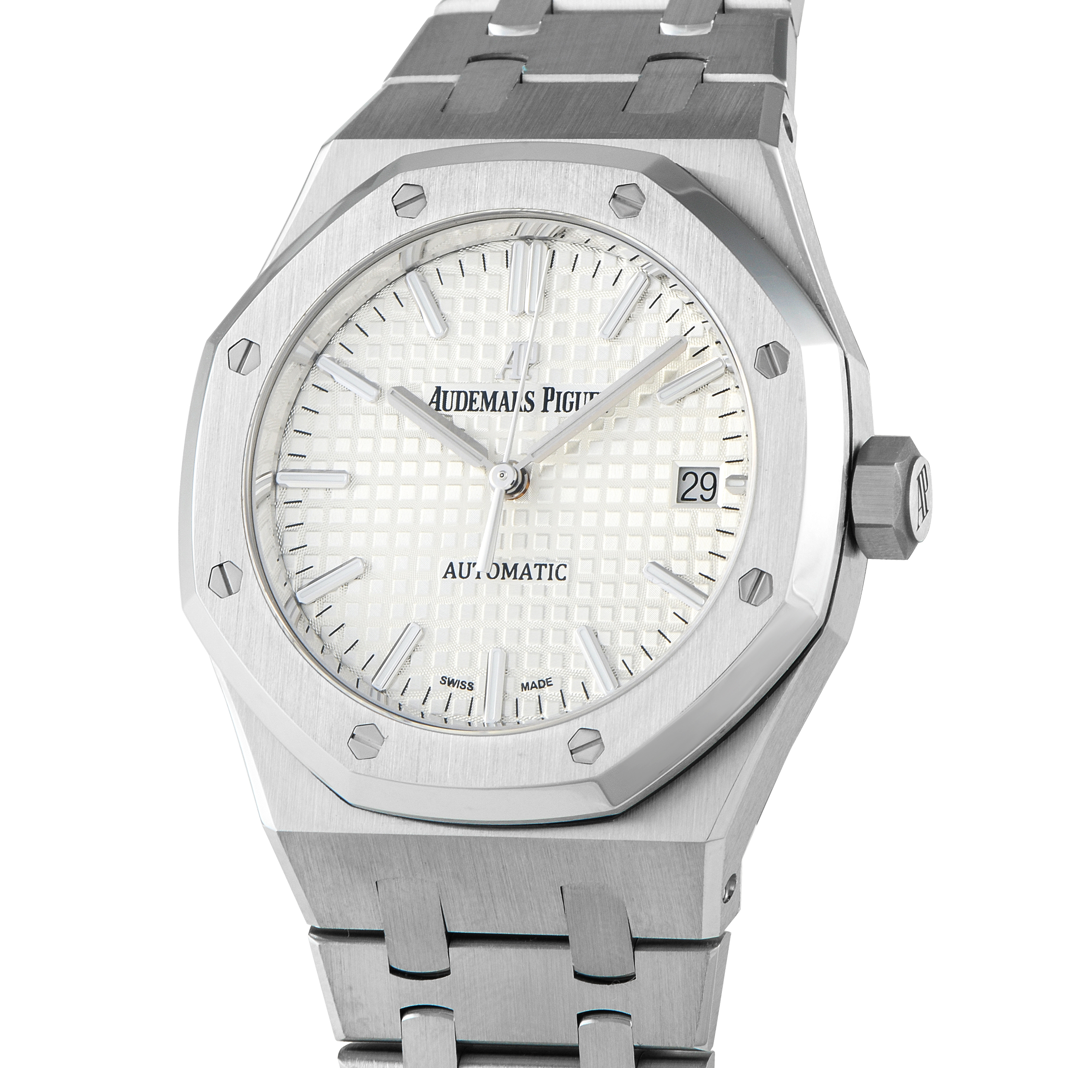 Audemars Piguet Royak Oak Silver Dial Stainless Steel Watch 15450ST.OO.1256ST.01.A