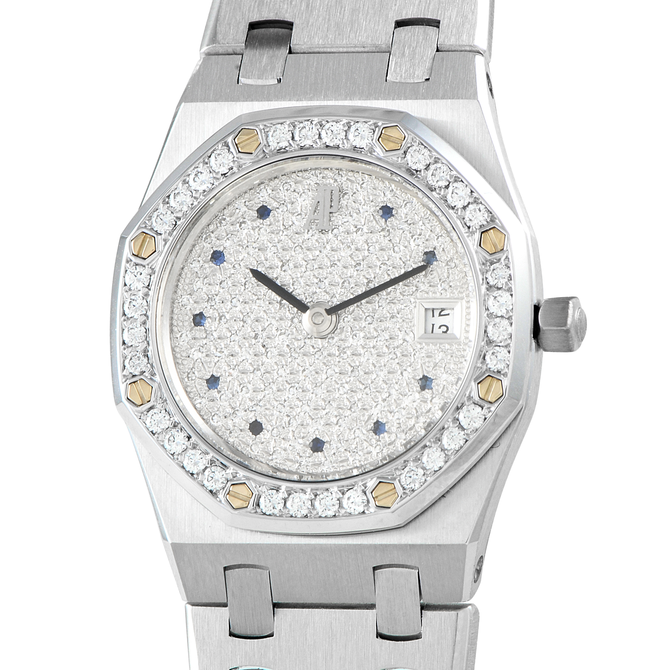 Audemars Piguet Royal Oak Mini Diamond Dial and Bezel Quartz Watch