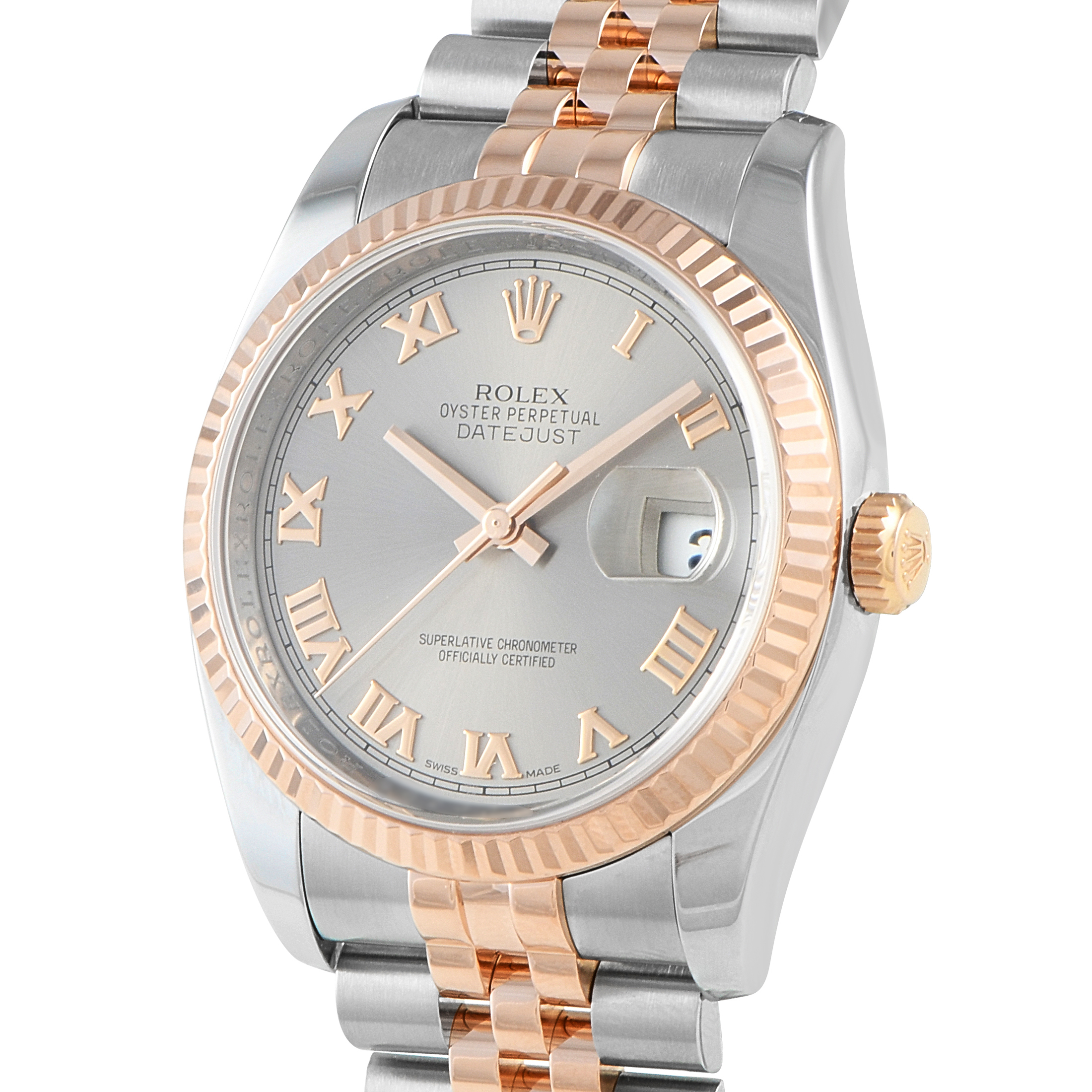 Rolex Datejust 36 Slate Roman Dial Watch 116231