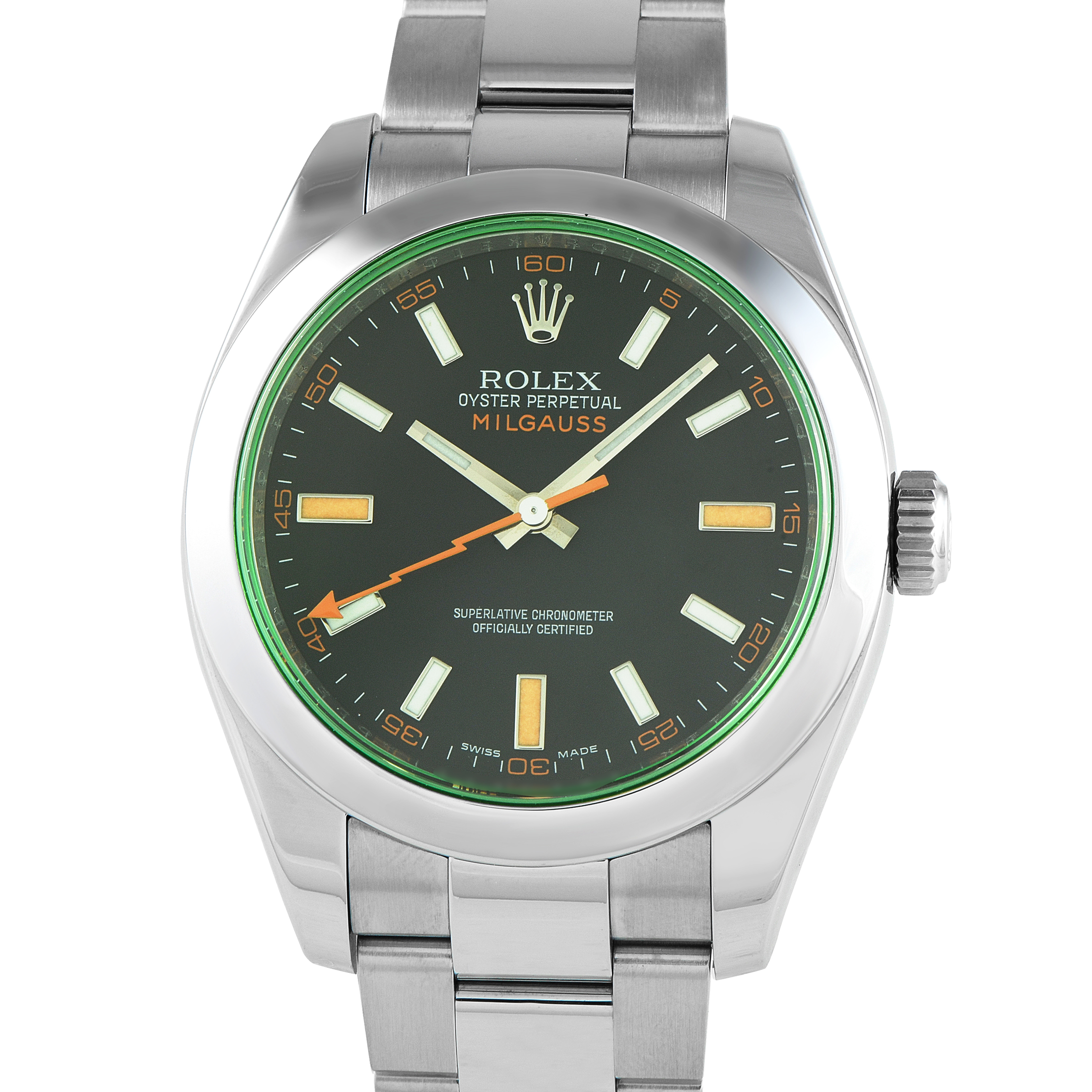 Rolex Milgauss Steel Oyster Watch 116400GV