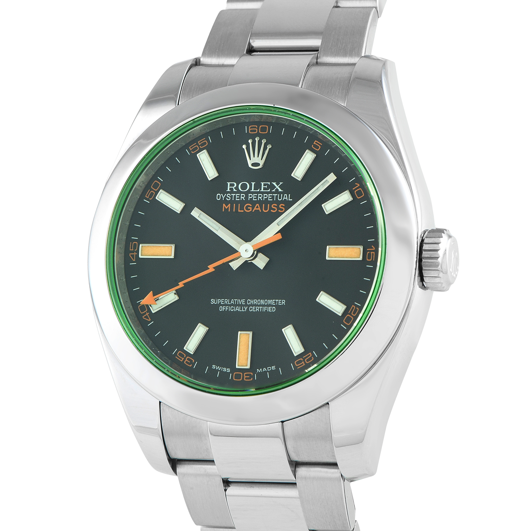 Rolex Milgauss Steel Oyster Watch 116400GV