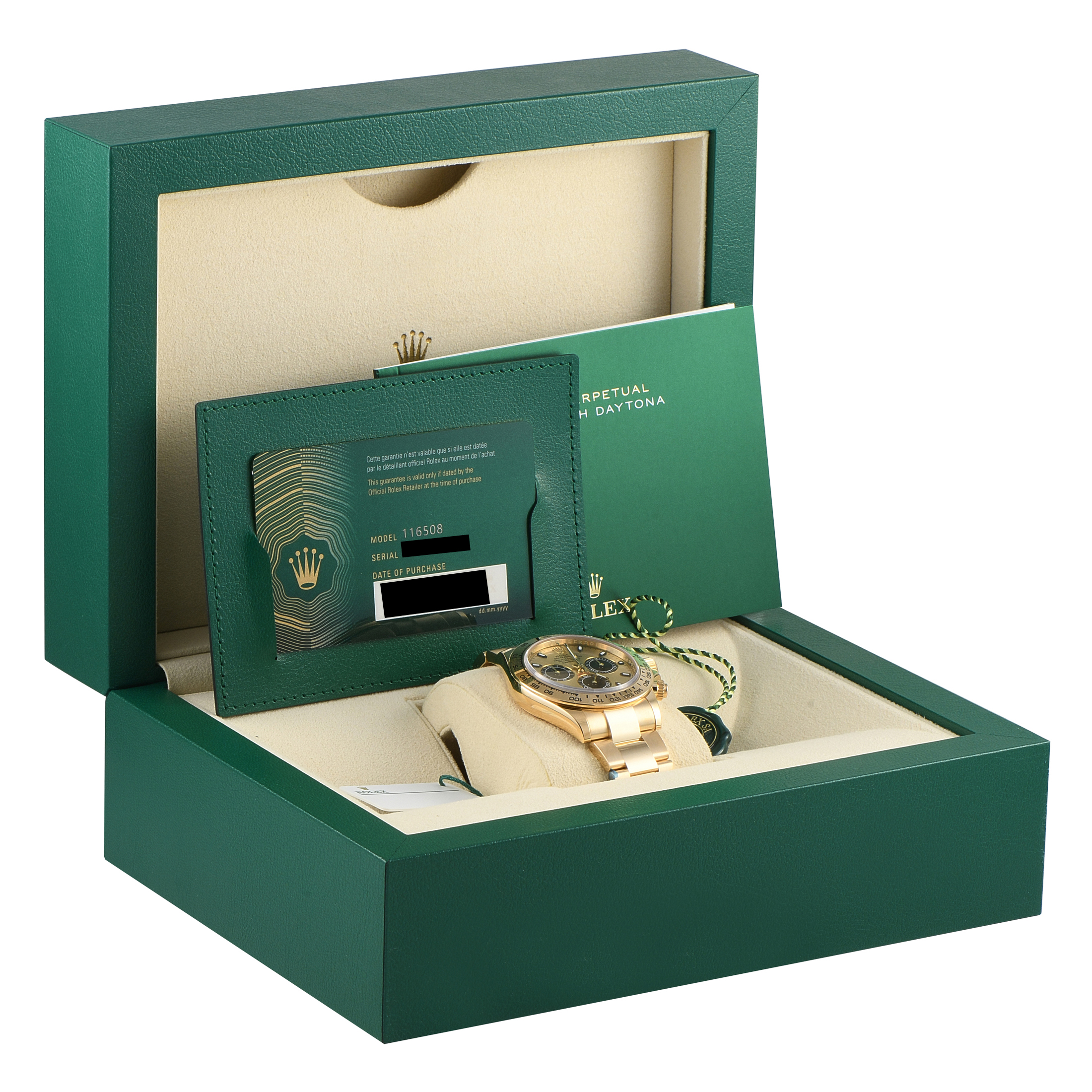 Rolex Daytona Champagne Dial Watch 116508