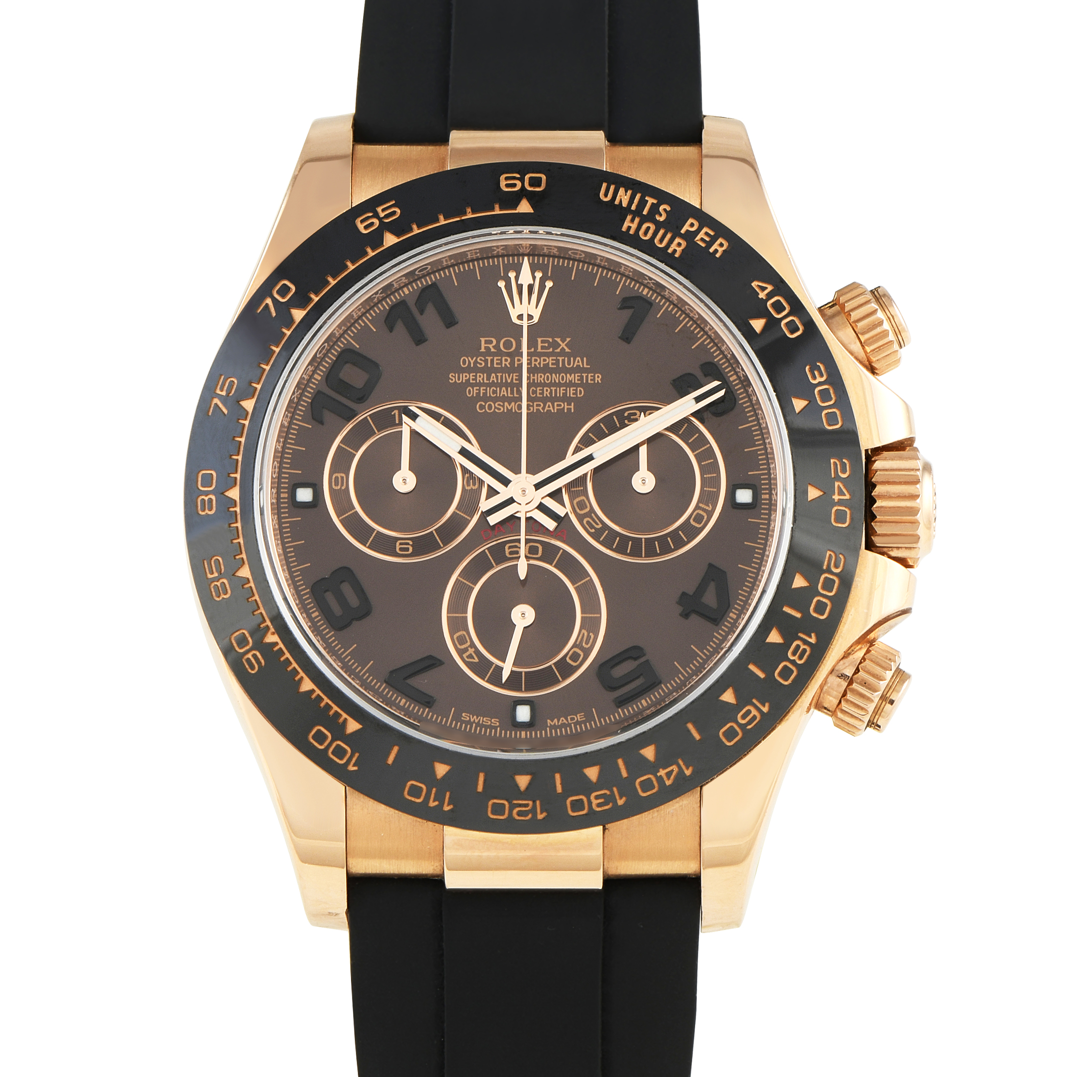 Rolex Daytona Everose Gold Oysterflex Watch 116515LN