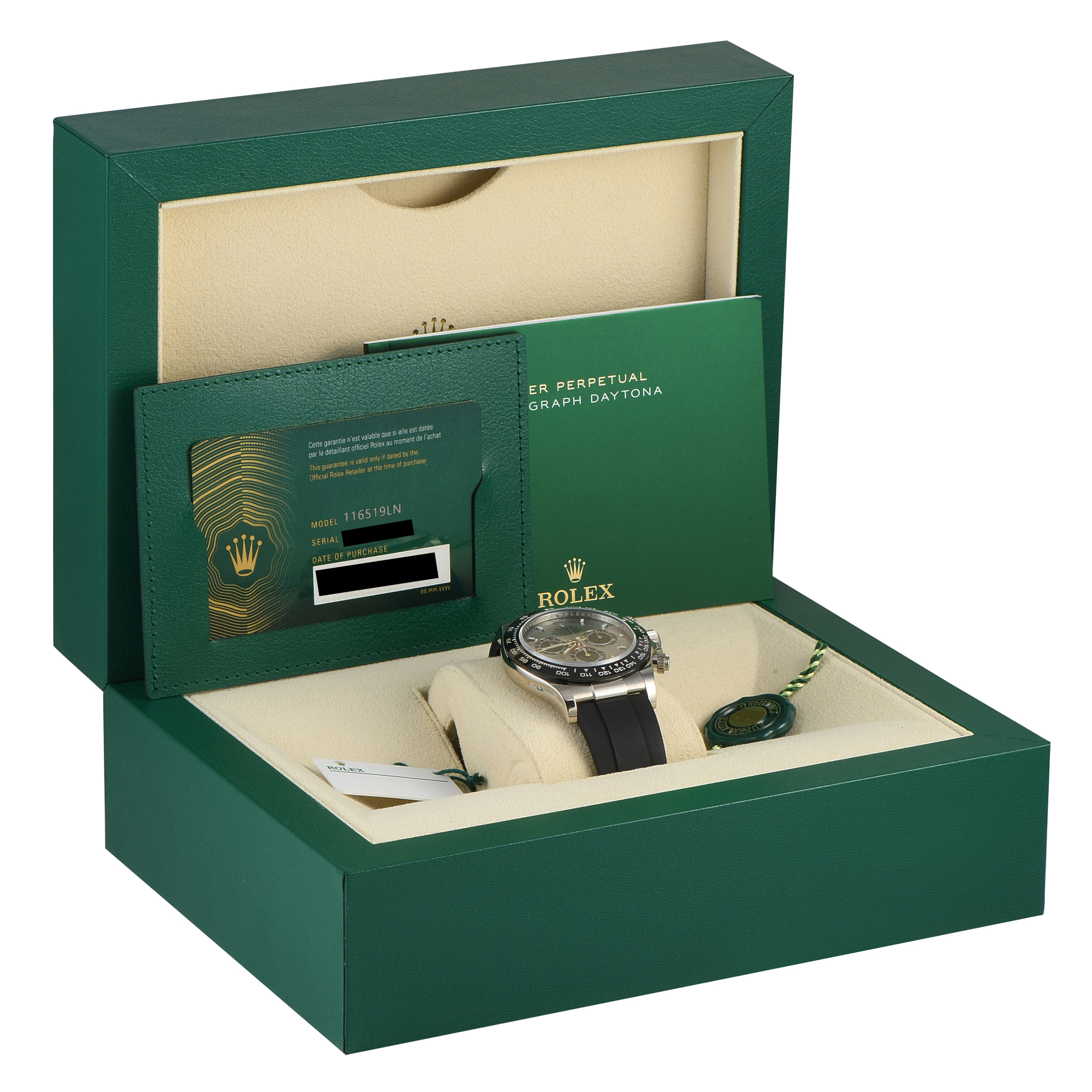 Rolex Daytona White Gold Watch 116519LN