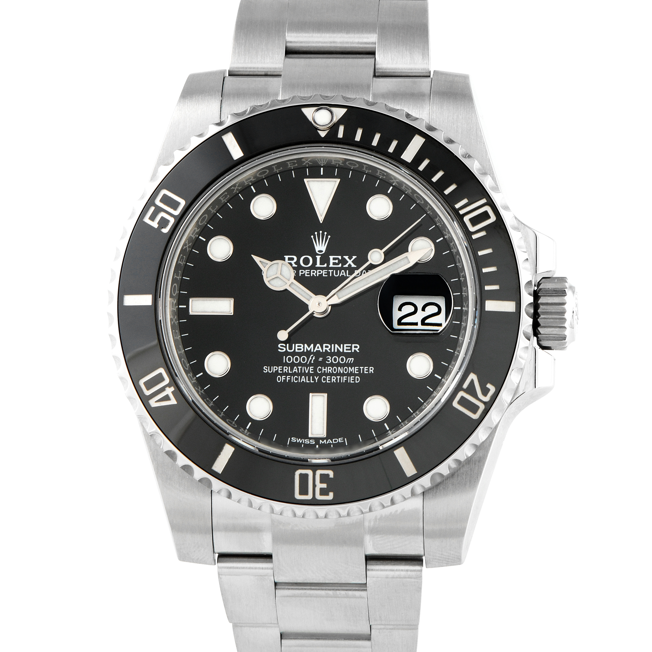 Rolex Submariner Date Steel Oyster Watch 116610LN