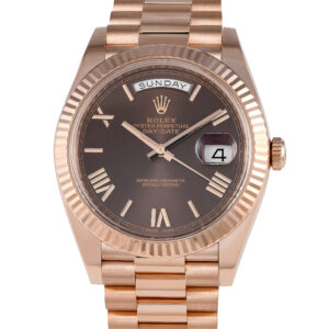 Rolex Day-Date 40 Chocolate Dial Watch 228235