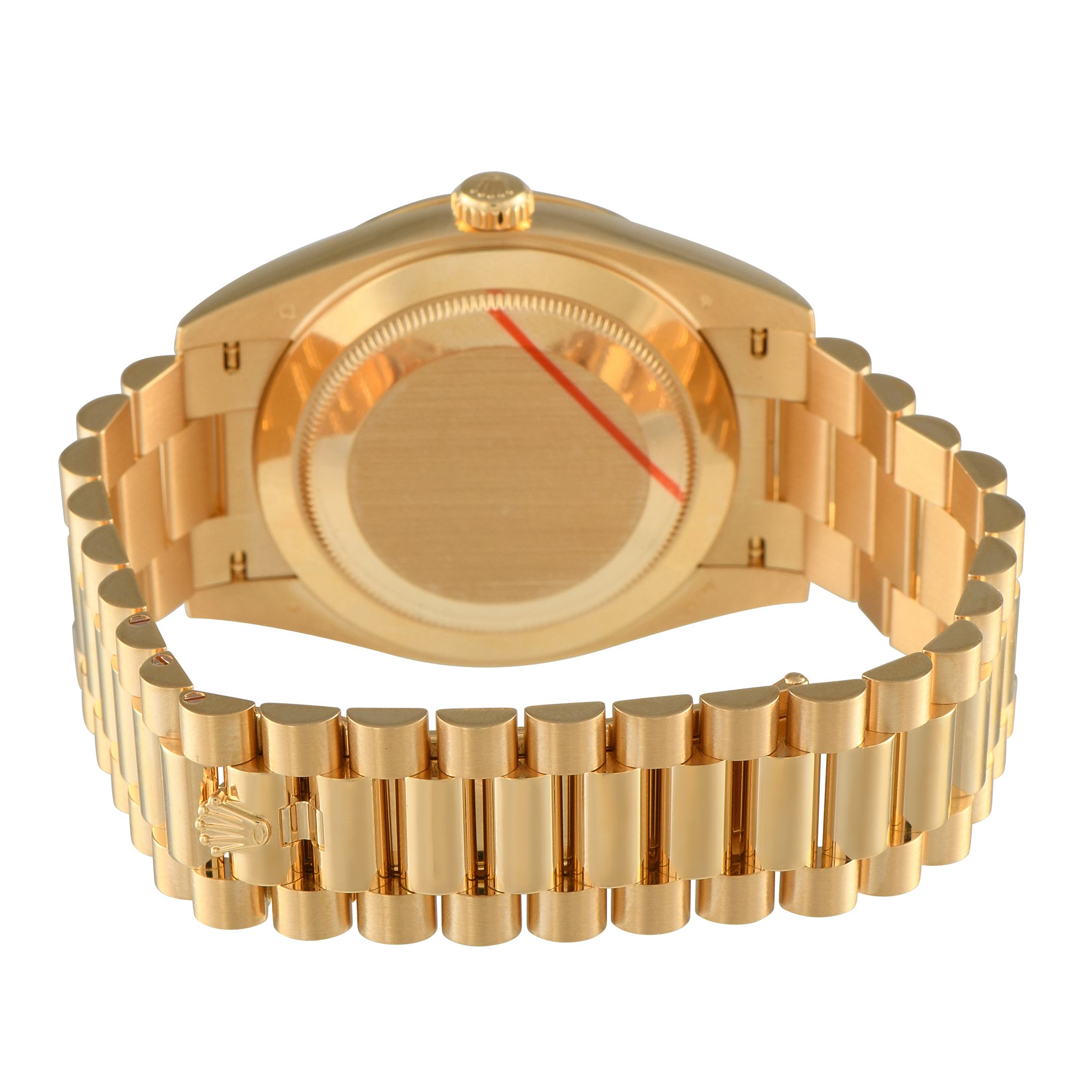 Rolex Day-Date 40 Champagne Diamond Dial Yellow Gold President Watch 228238