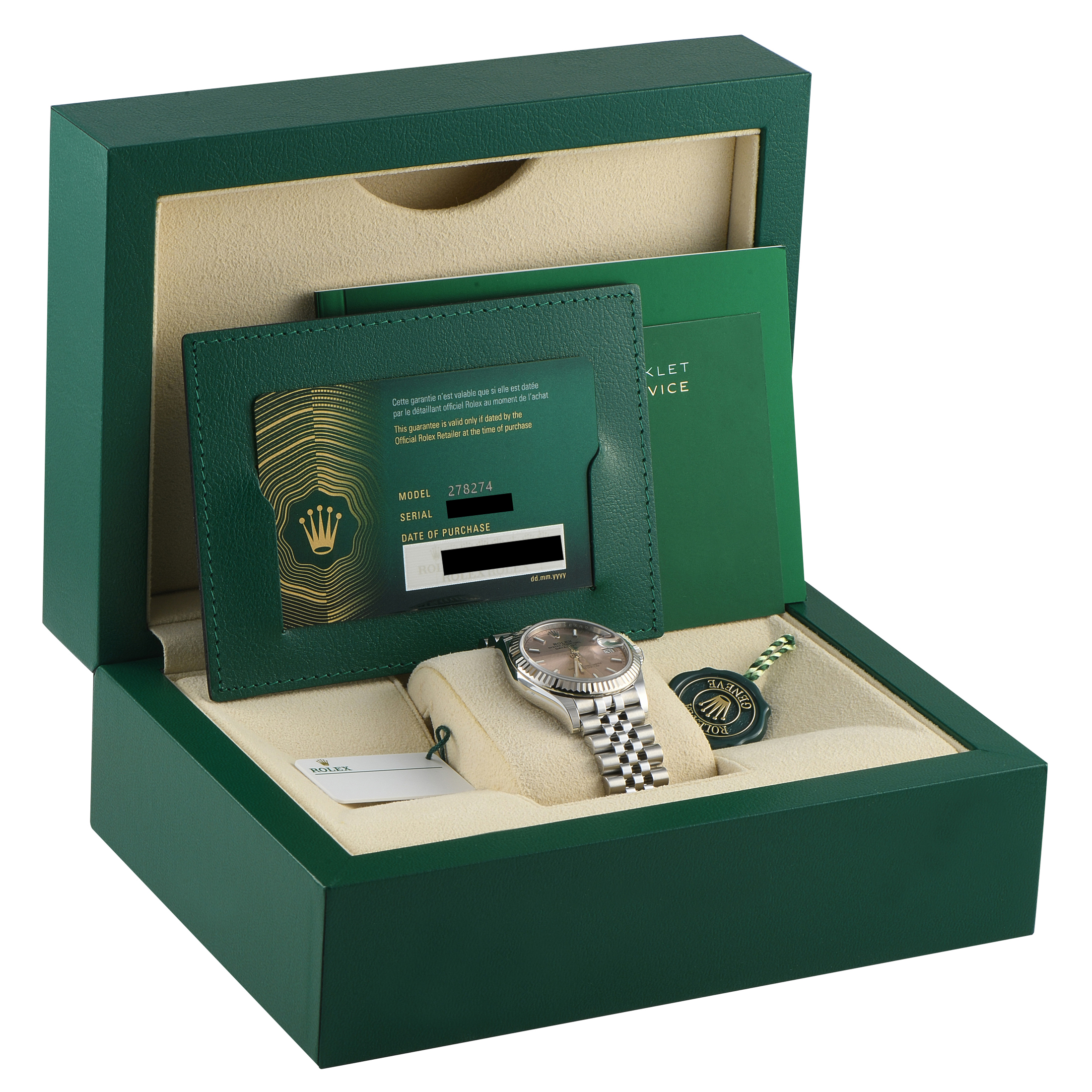 Rolex Datejust 31 Pink Dial Steel Jubilee Watch M278274