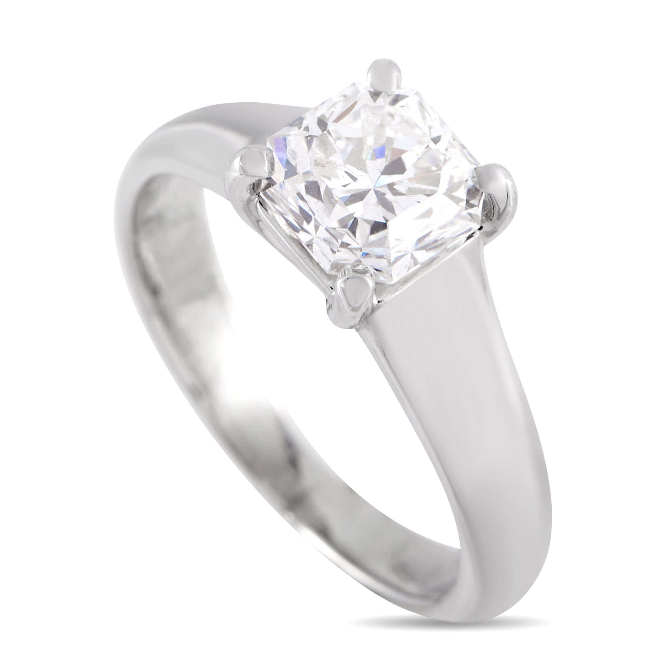 Tiffany & Co. Platinum 1.31ct Lucida Diamond Solitaire Ring TI16-031725