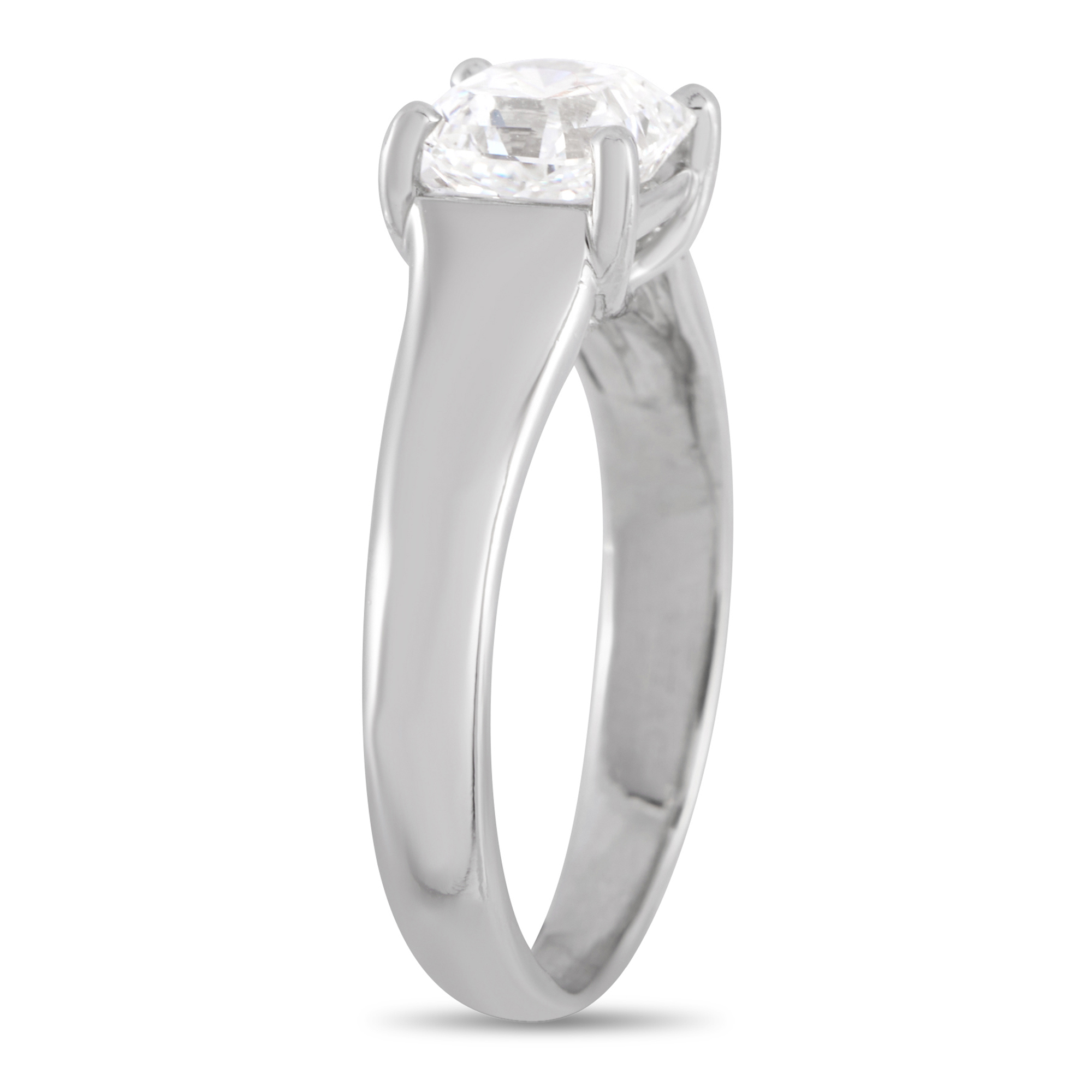 Tiffany & Co. Platinum 1.31ct Lucida Diamond Solitaire Ring TI16-031725