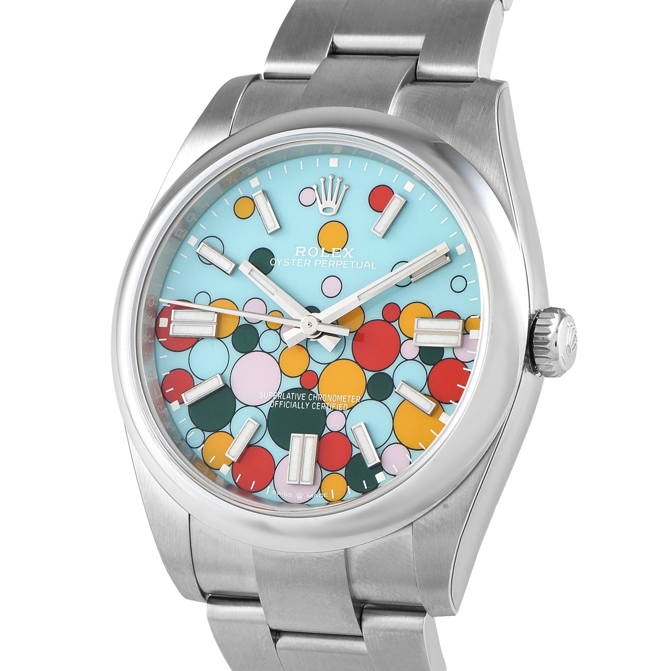 Rolex Oyster Perpetual 41 Celebration Dial Steel Watch 124300