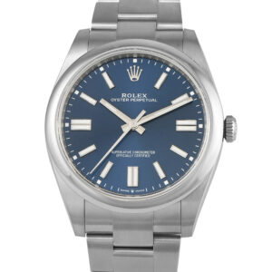 Rolex Oyster Perpetual 41 Blue Dial Steel Watch 124300