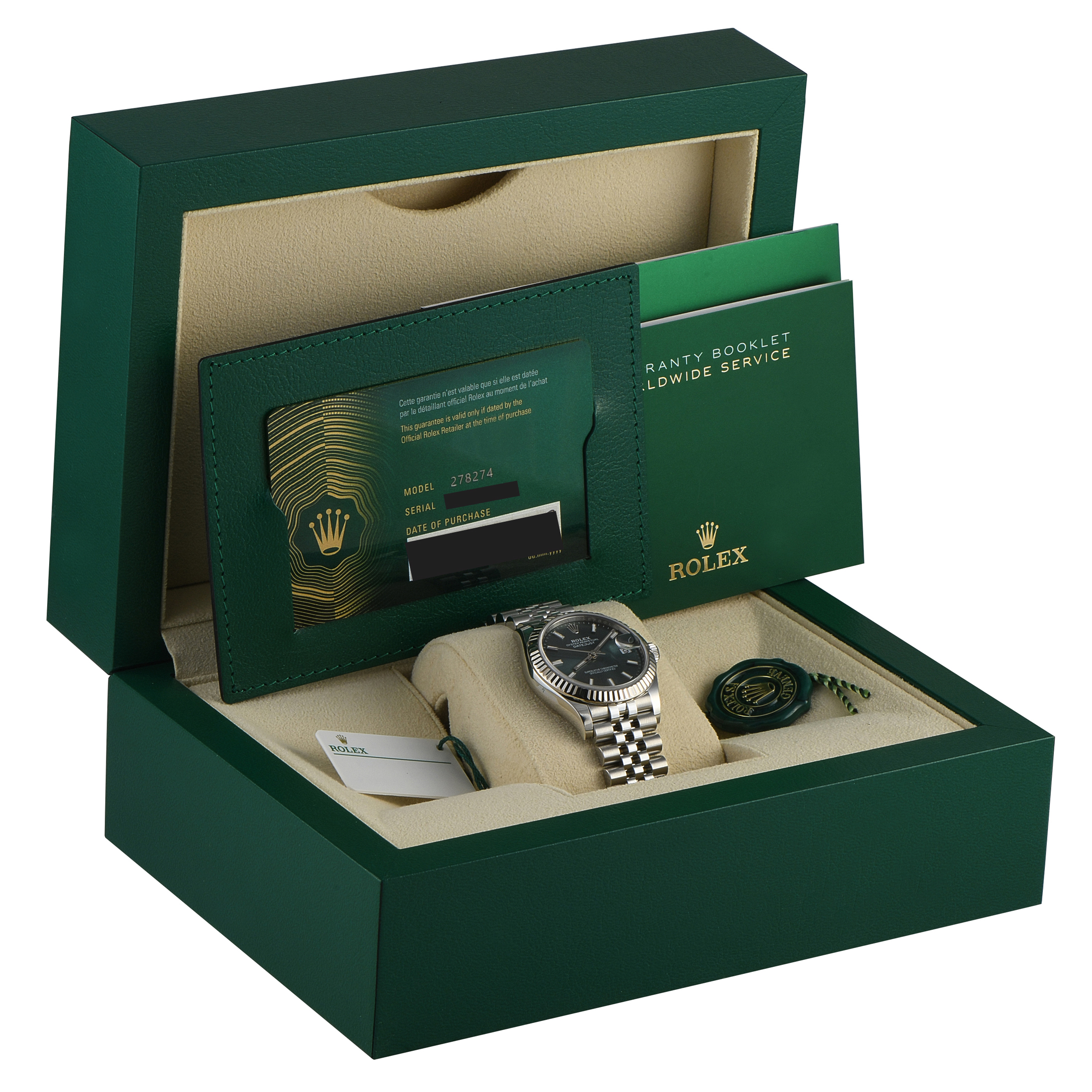 Rolex Datejust 31 Mint Green Dial Steel Jubilee Watch M278274