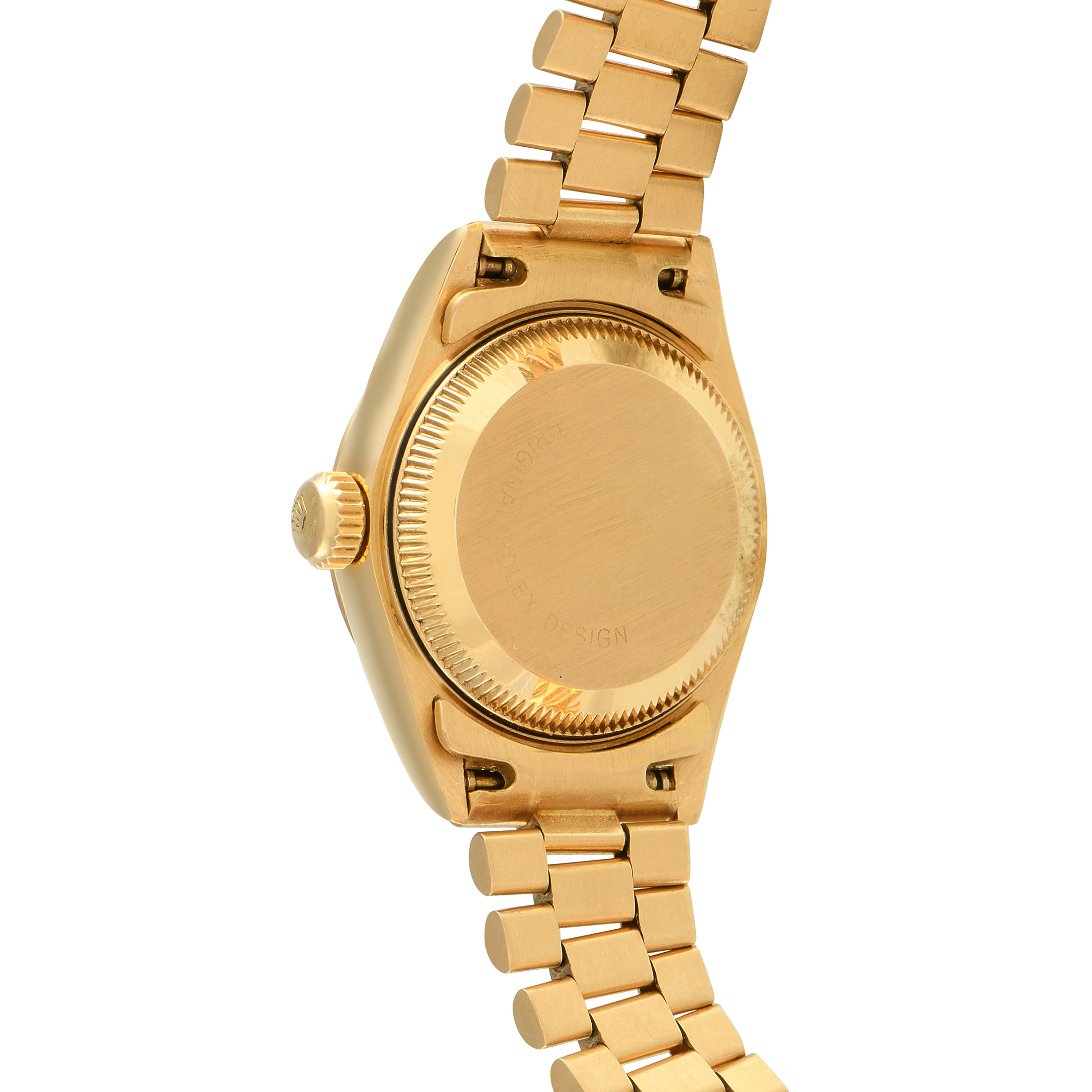 Rolex Lady Datejust Diamond and Ruby Dial Yellow Gold President Watch 69178g