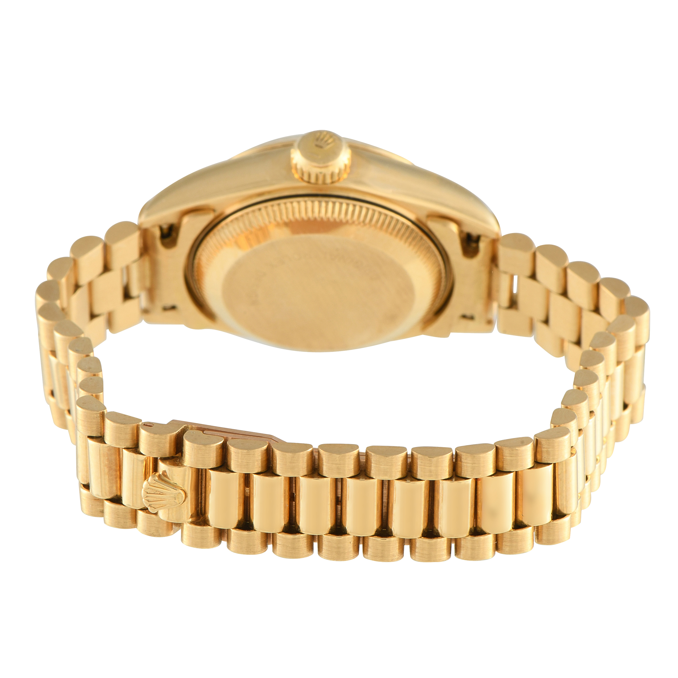 Rolex Lady Datejust Diamond and Ruby Dial Yellow Gold President Watch 69178g