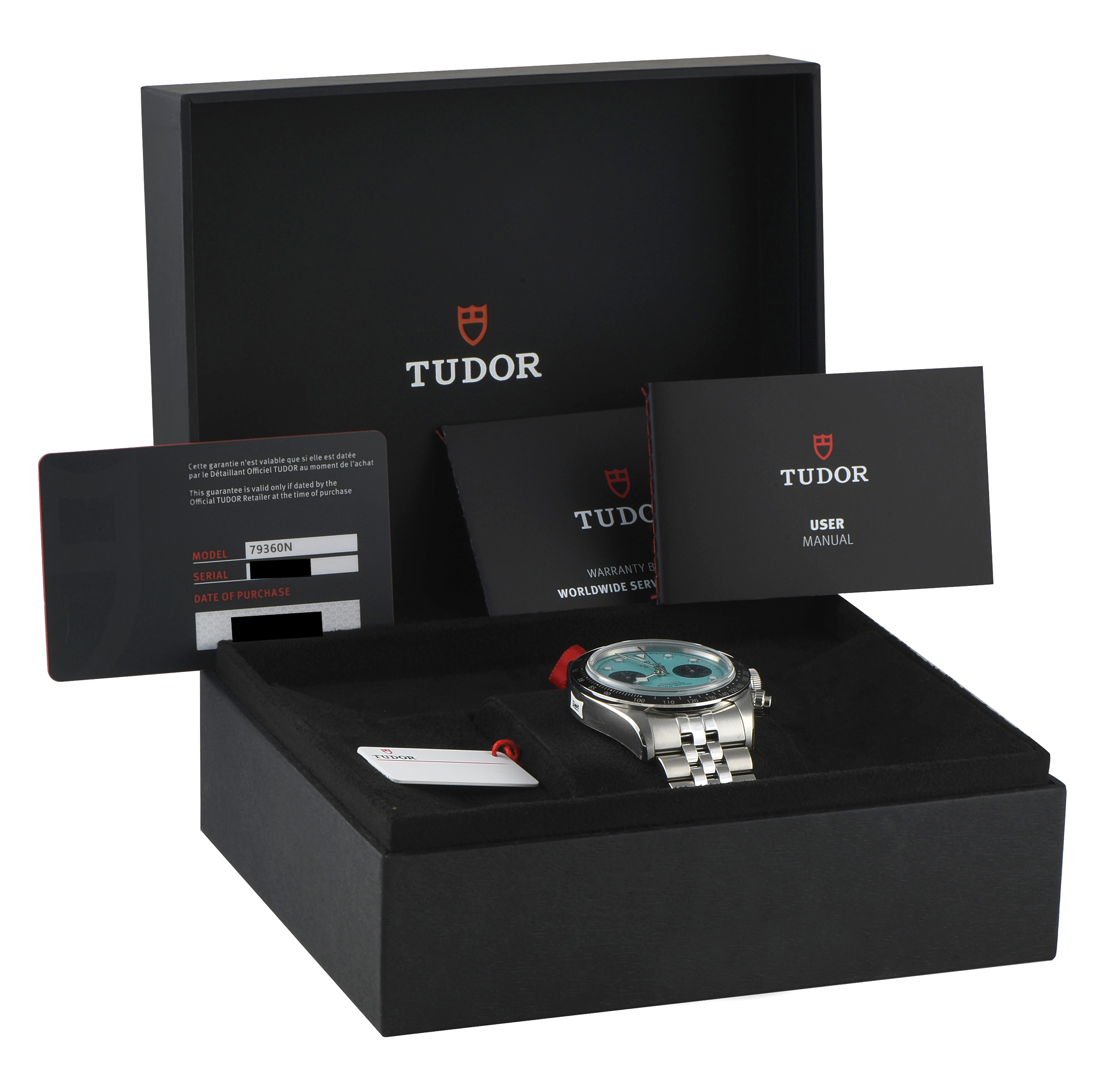 Tudor Black Bay Chrono Turquoise Dial Steel Watch 79360N-024
