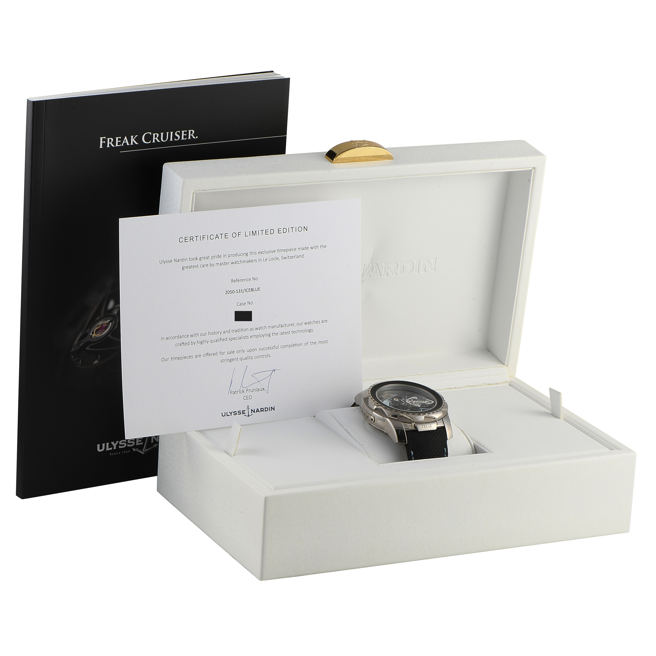 Ulysse Nardin Freak Cruiser White Gold Watch 2050-131/ICEBLUE