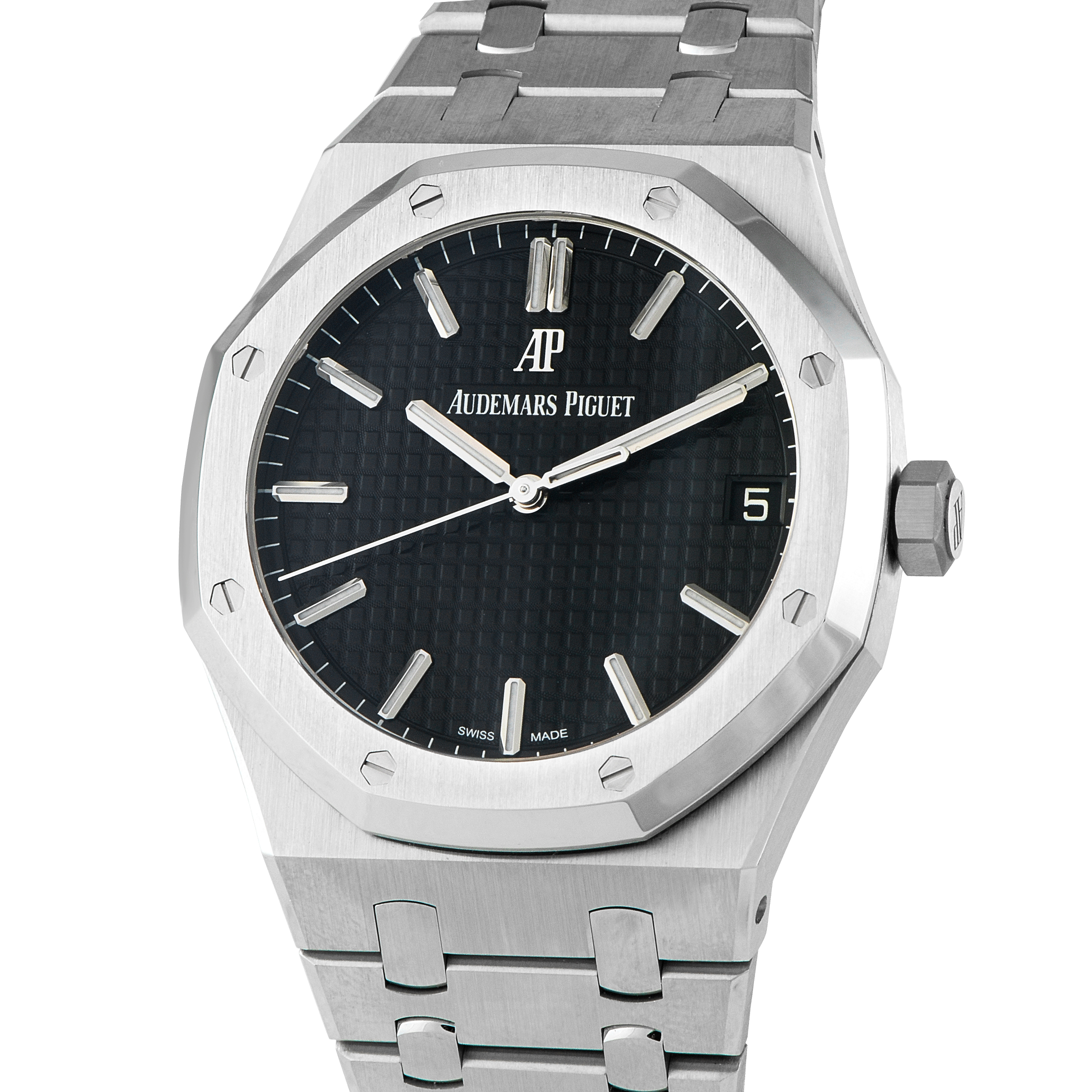 Audemars Piguet Royal Oak Black Dial Steel Watch 15500ST.OO.1220ST.03