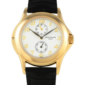 Patek Philippe Calatrava Travel Time Yellow Gold Watch 5134j