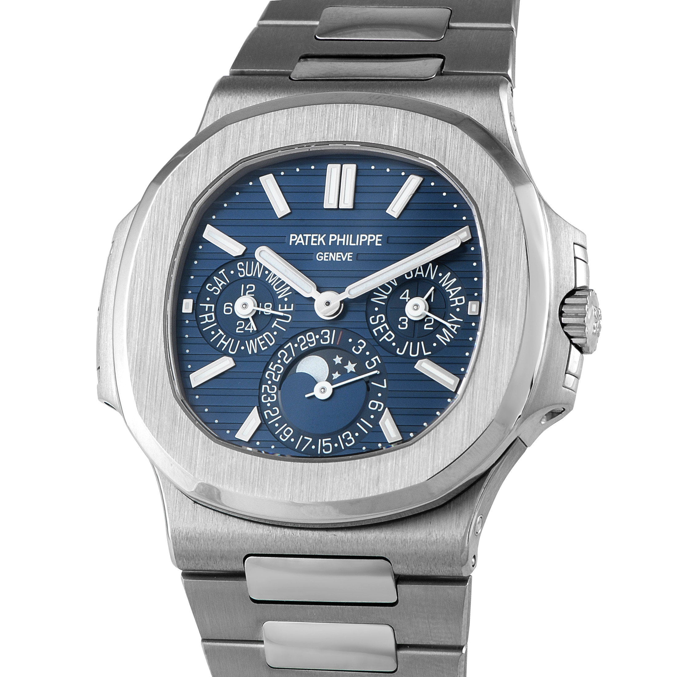 Patek Philippe Nautilus Perpetual Calendar White Gold Watch 5740/1G-001
